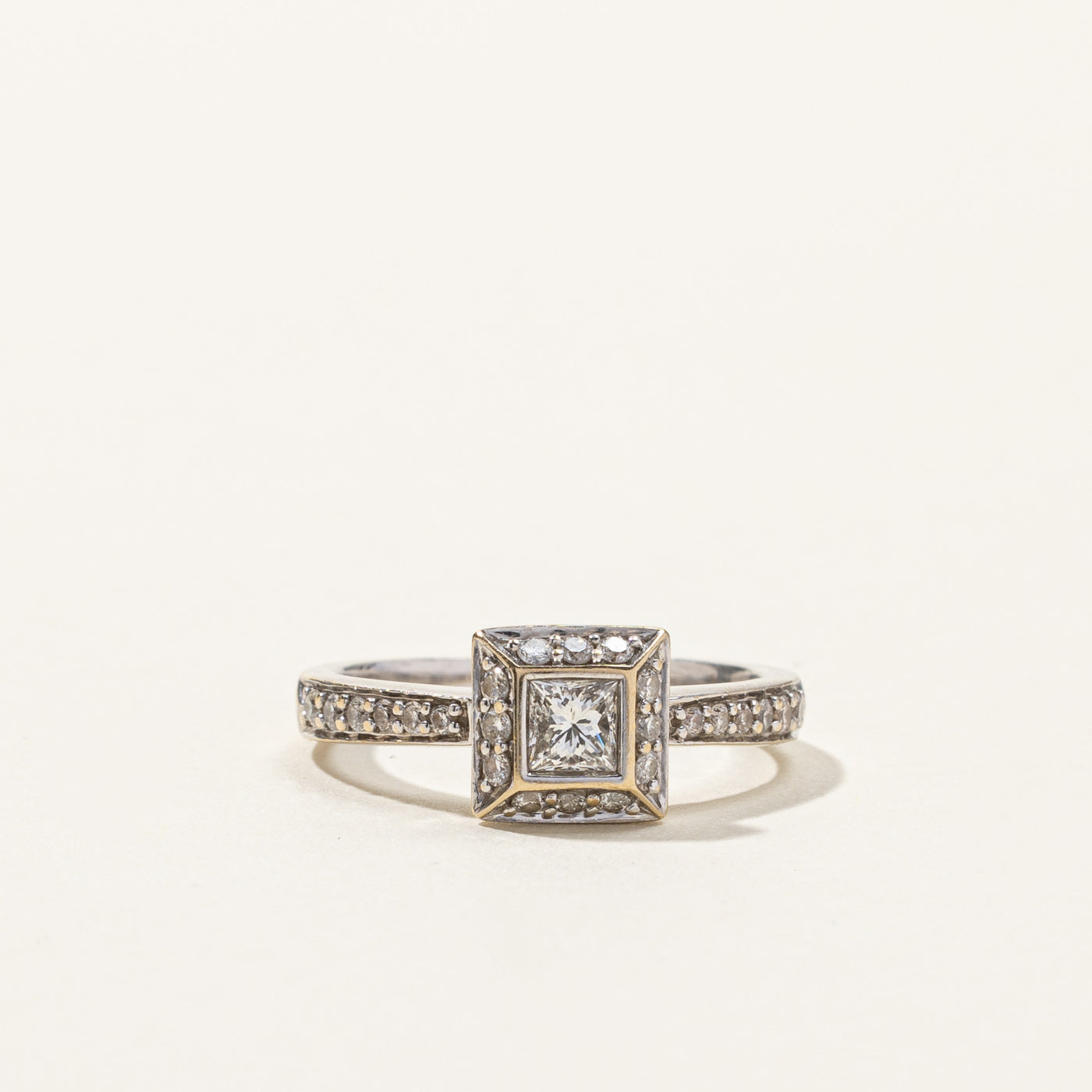 Halo Diamond Engagement Ring | 0.54ctw | SZ 5.25 |
