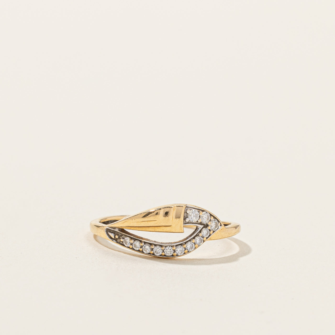 Bypass Diamond Ring | 0.15ctw | SZ 6.5 |