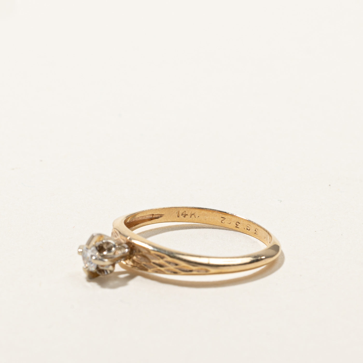High Set Diamond Ring | 0.10ct | SZ 6 |