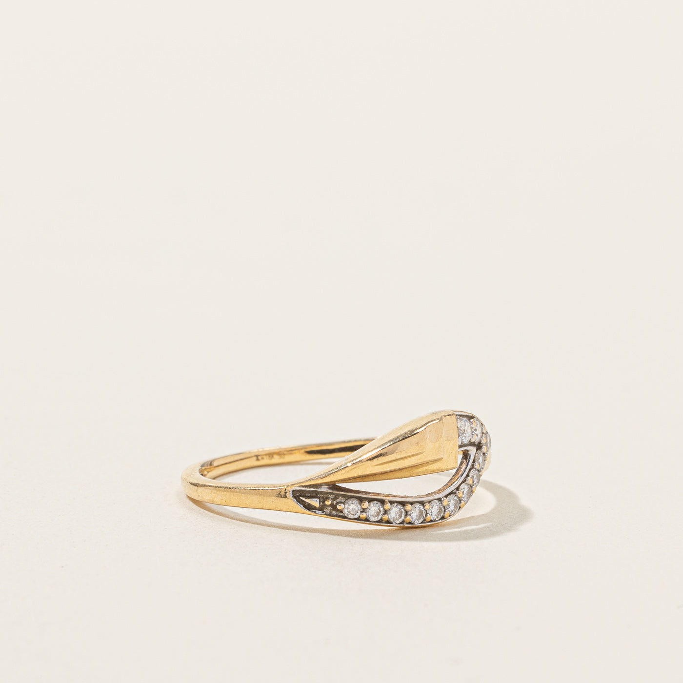 Bypass Diamond Ring | 0.15ctw | SZ 6.5 |