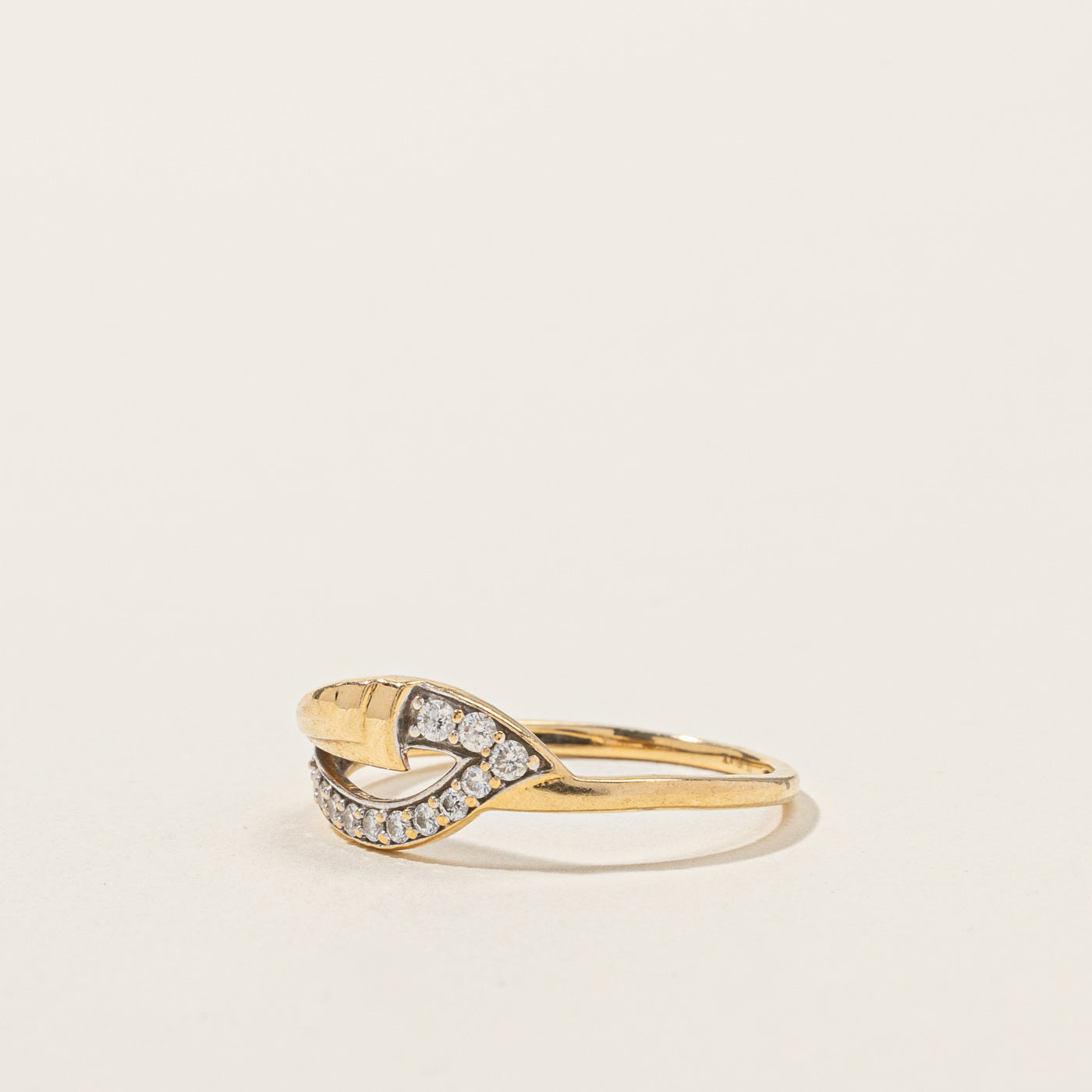 Bypass Diamond Ring | 0.15ctw | SZ 6.5 |