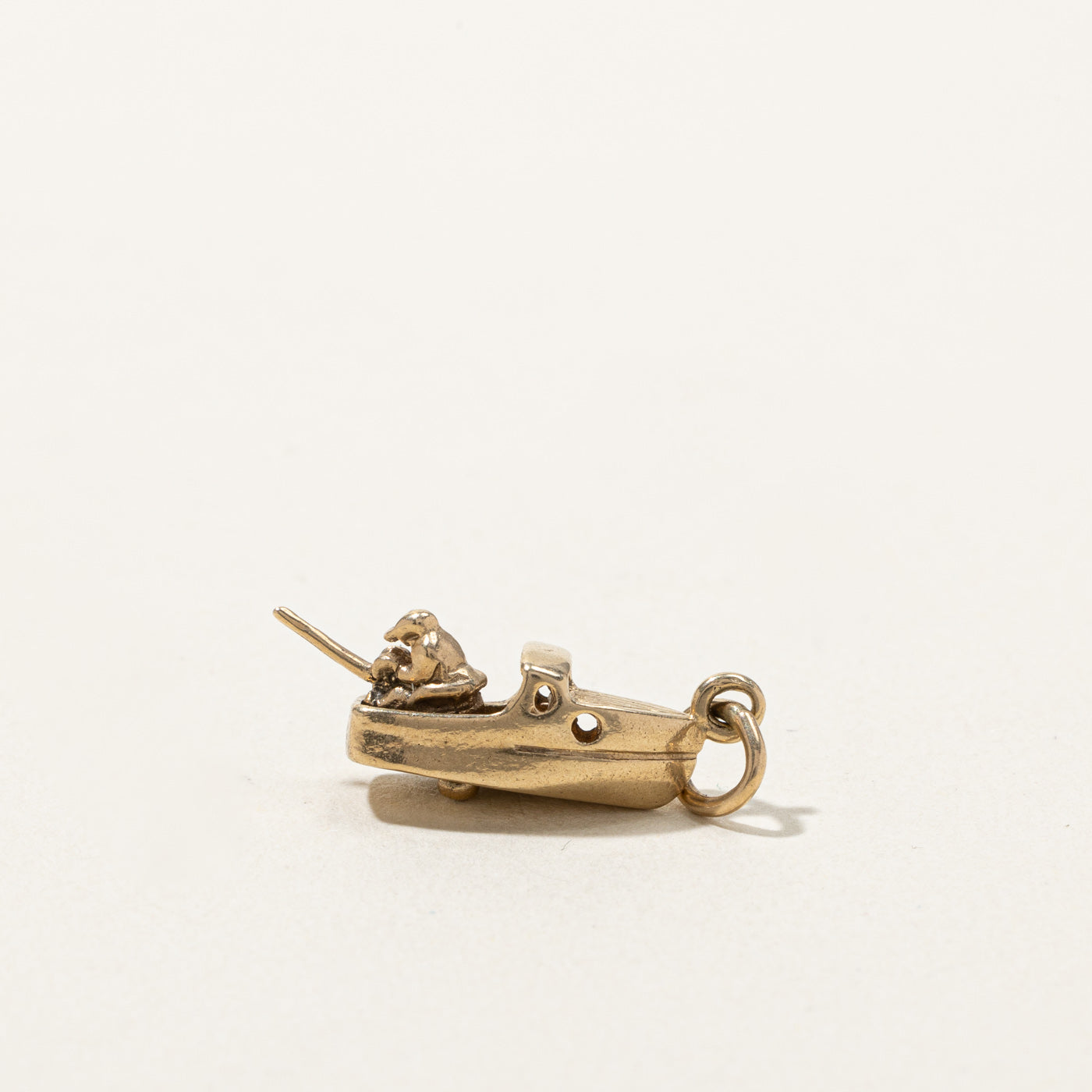 Gold Boat Charm