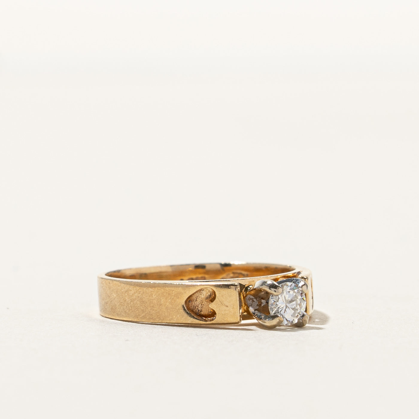 Bague solitaire en diamant | 0,13 ct | Taille 4 |