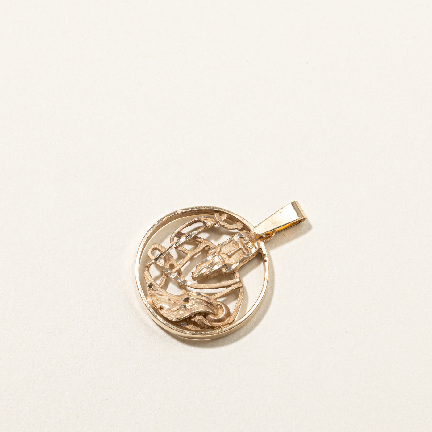 Gold Poseidon Pendant