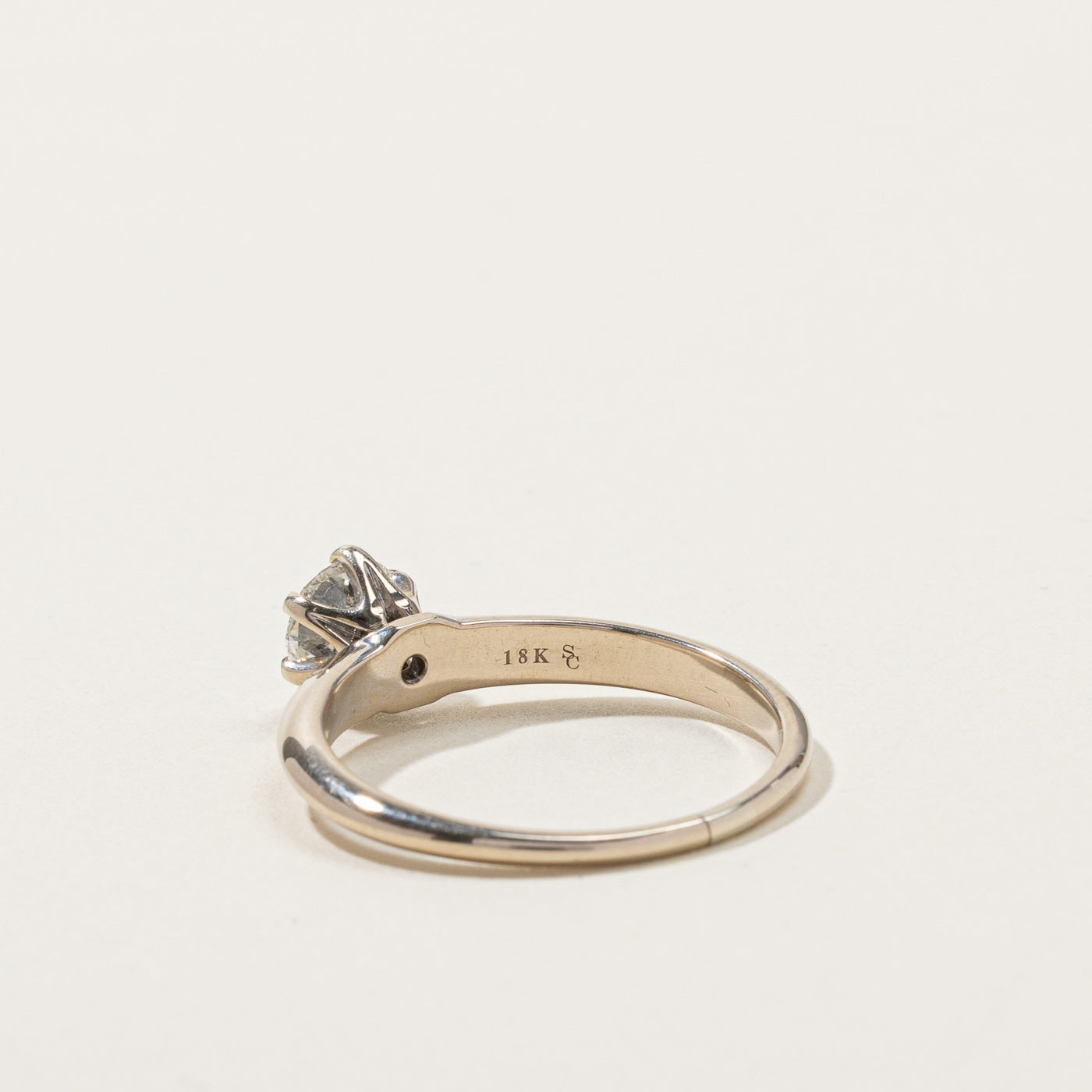 Solitaire Diamond Engagement Ring | 0.70ct SI1 I | SZ 8 |