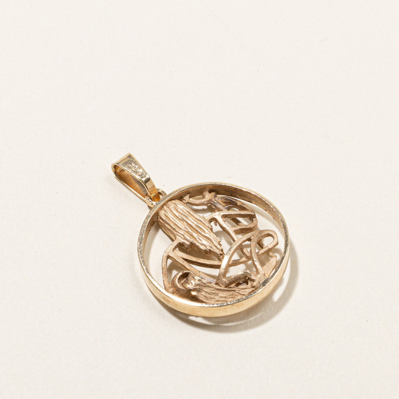 Gold Poseidon Pendant