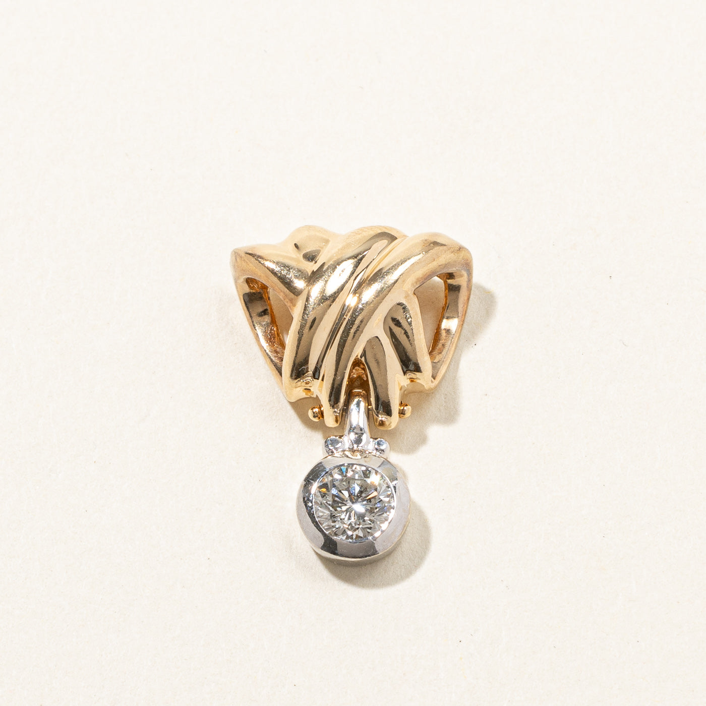 Bezel Set Diamond Pendant | 0.60ct |