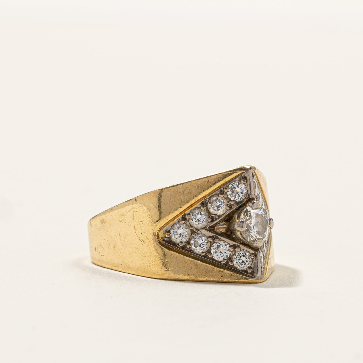 Cluster Set Diamond Ring | 0.94ctw | SZ 3.5 |