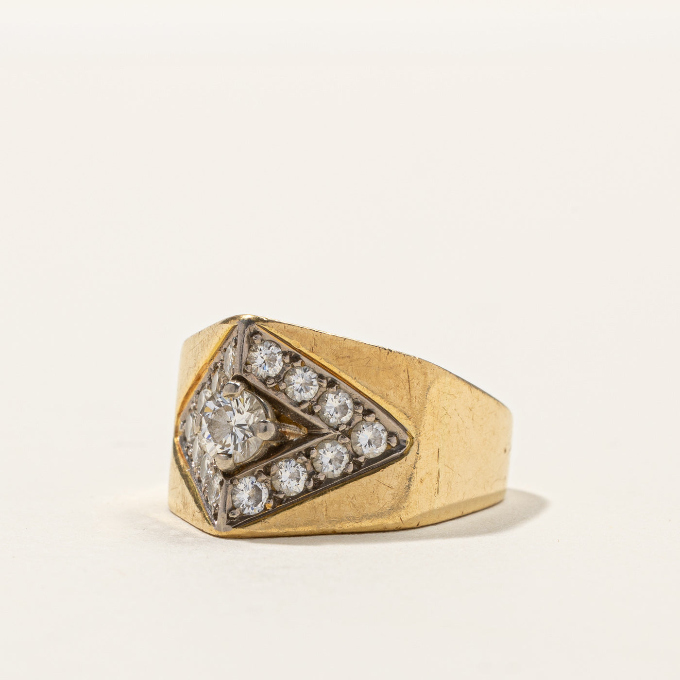 Cluster Set Diamond Ring | 0.94ctw | SZ 3.5 |