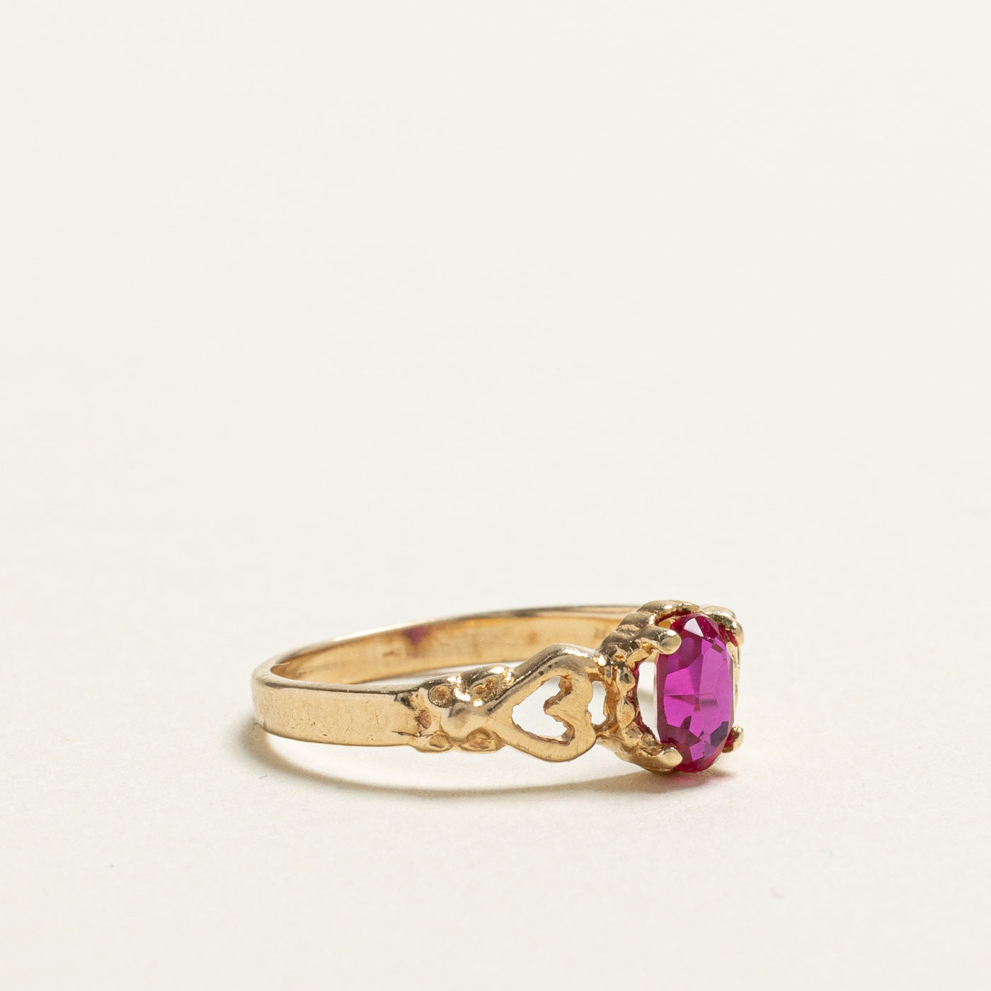 Synthetic Ruby Ring | 0.47ct | SZ 5.25 |