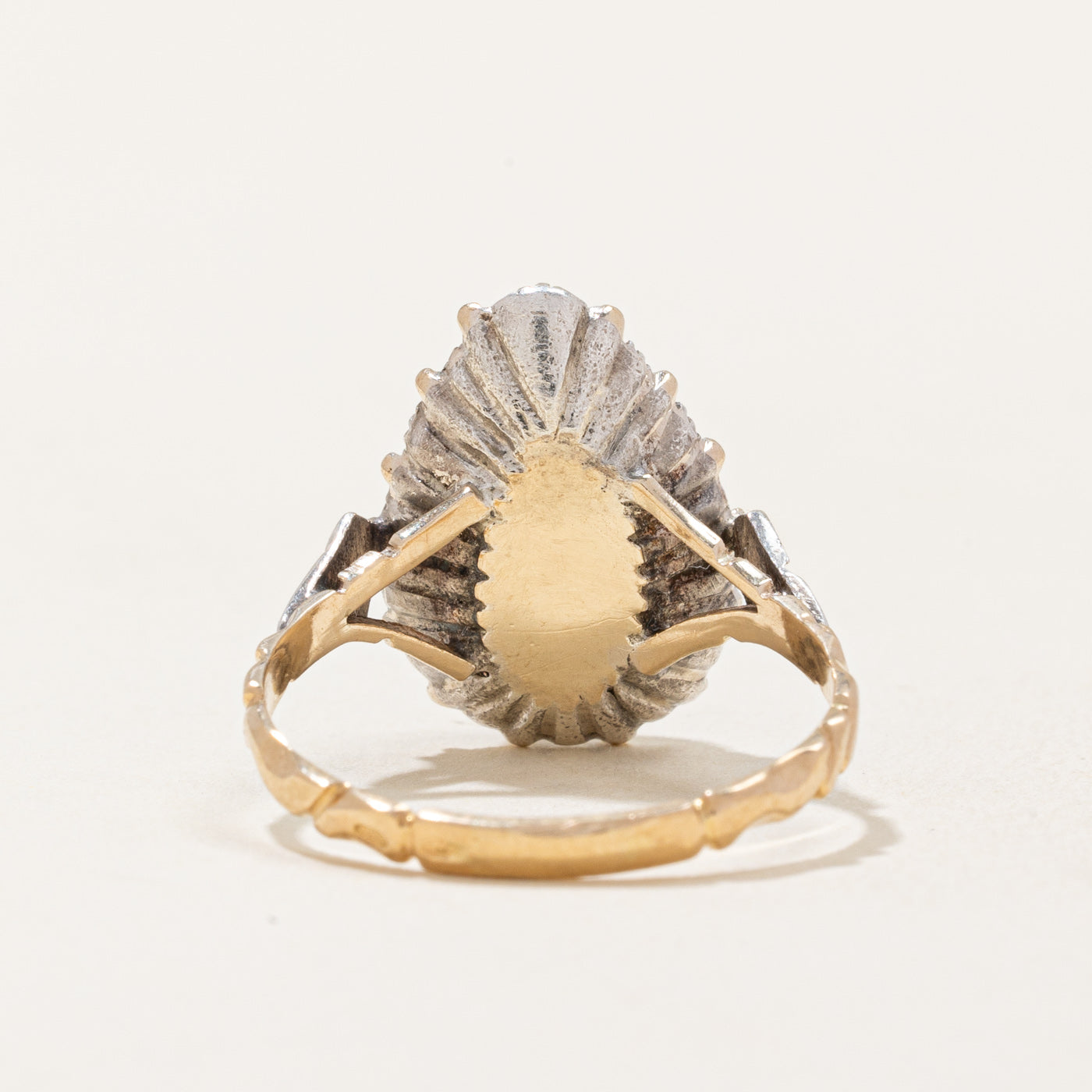 Bague cocktail halo d'émeraudes | 1,70 ct | Taille 8,75 |