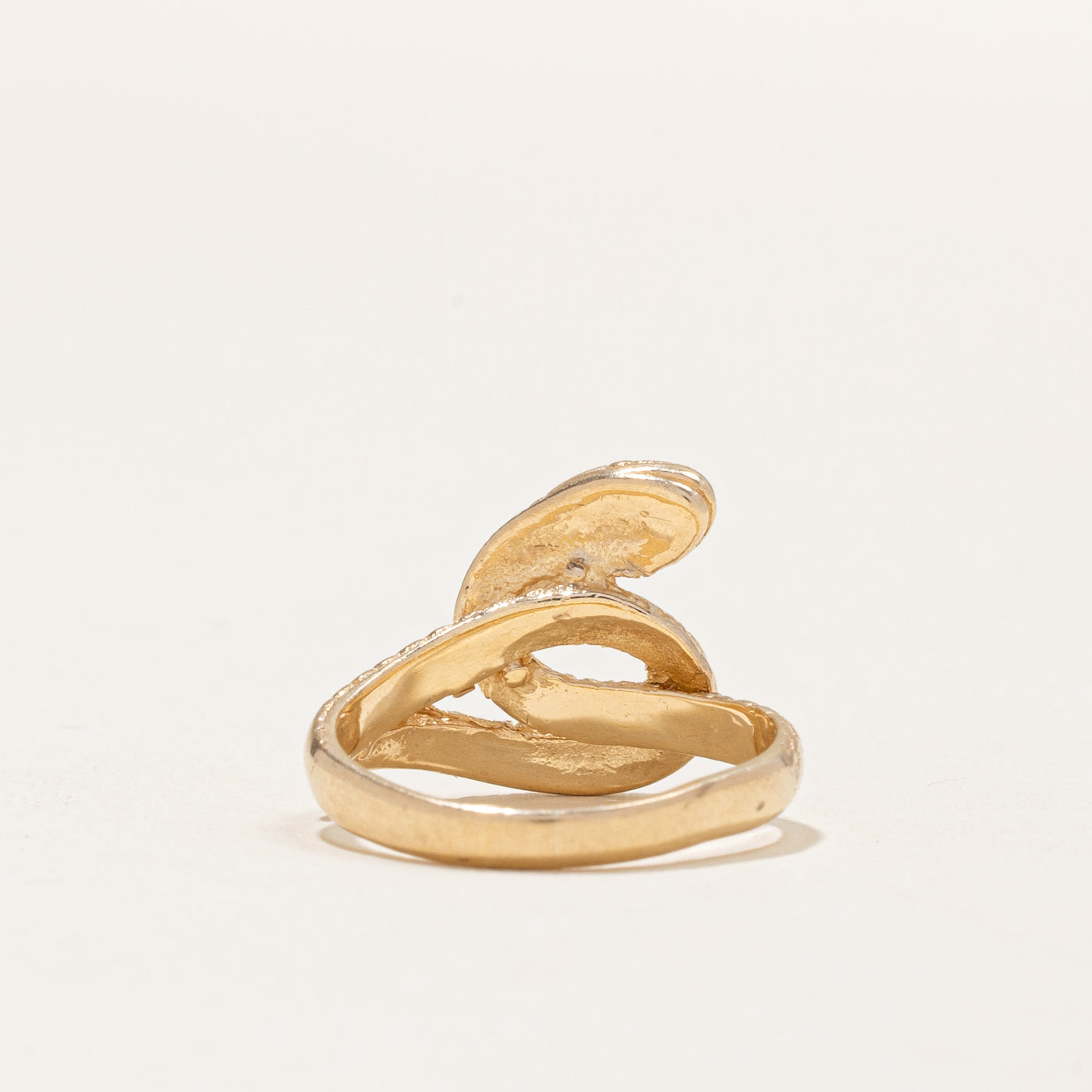 Bague serpent vintage en or jaune 10 carats | Taille 3,5 |