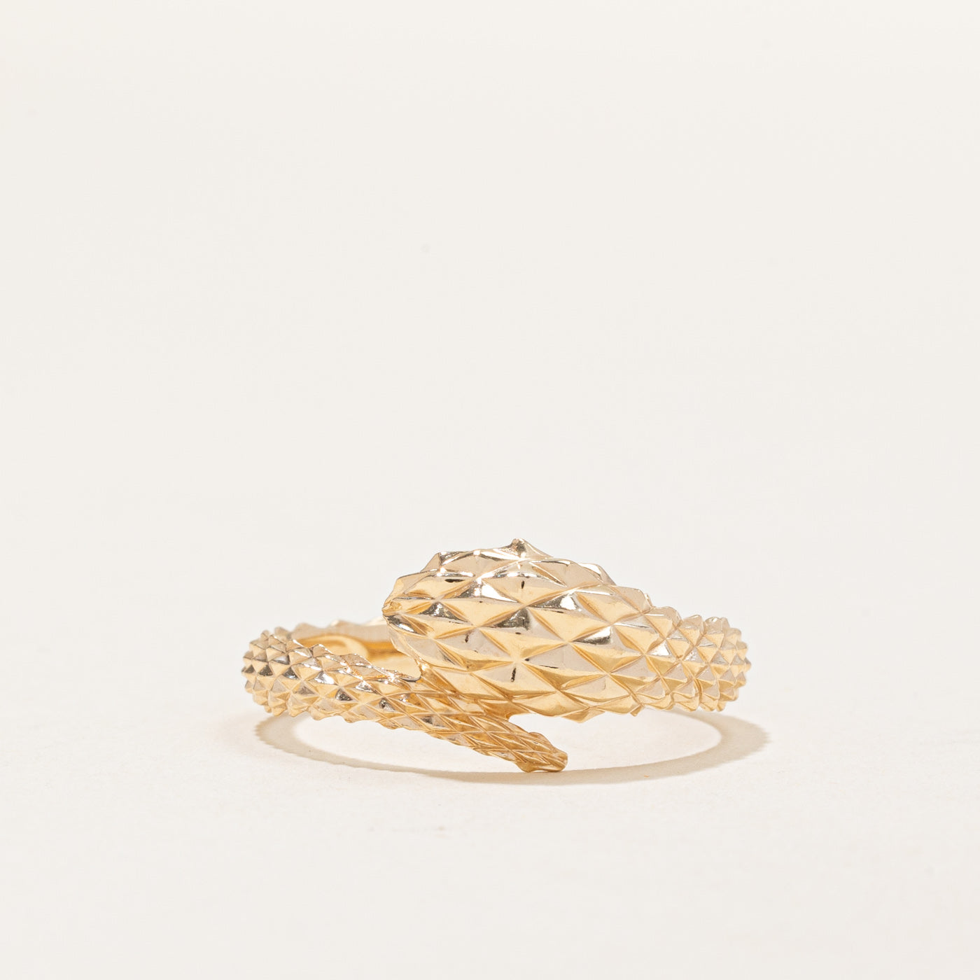 Bague serpent en or jaune 14 carats | Taille 8 |