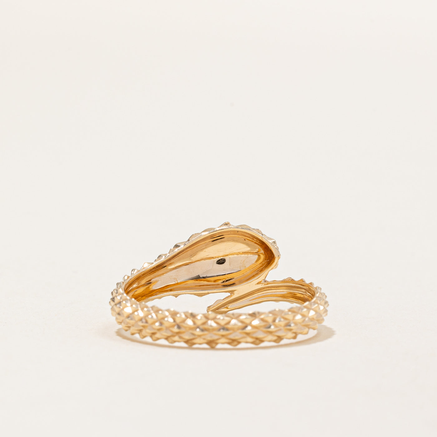 Bague serpent en or jaune 14 carats | Taille 8 |