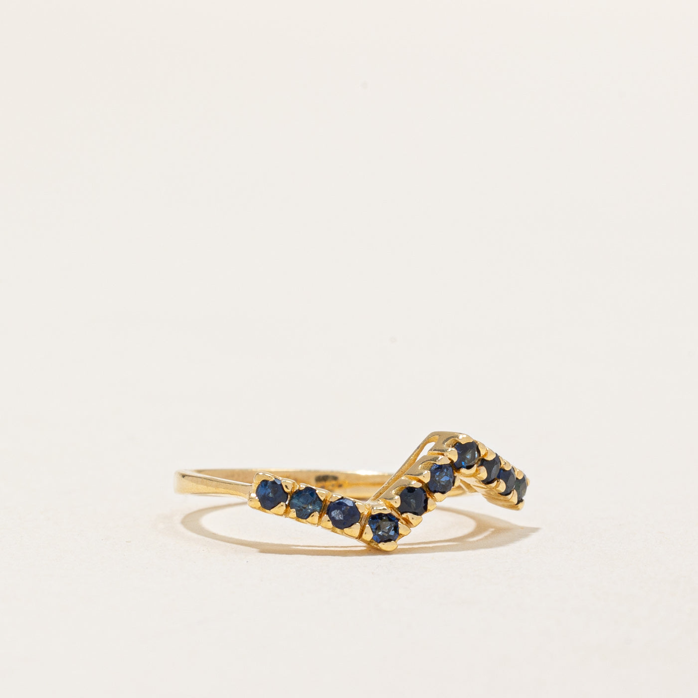 Bague saphir en zigzag | 0,25 ct | Taille 4,25 |