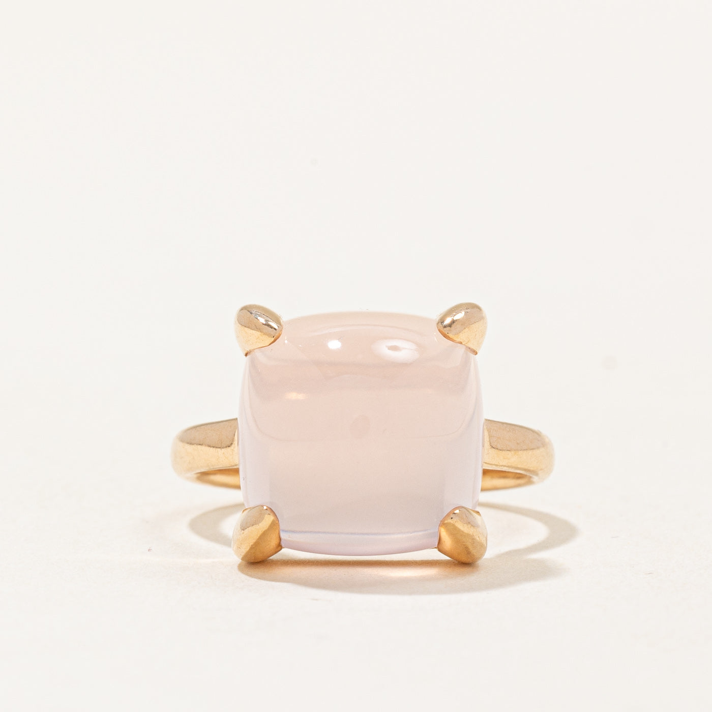 Bague en quartz rose de la collection Paloma Picasso Sugar Stacks de Tiffany & Co. | 8,50 ct | Taille 6 |