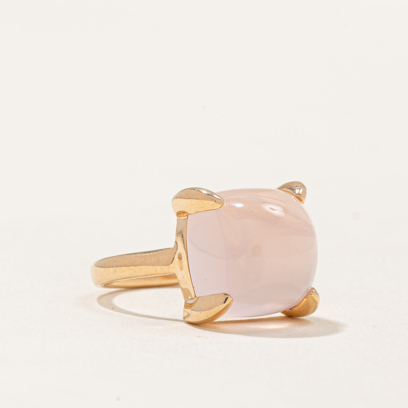 Bague en quartz rose de la collection Paloma Picasso Sugar Stacks de Tiffany & Co. | 8,50 ct | Taille 6 |