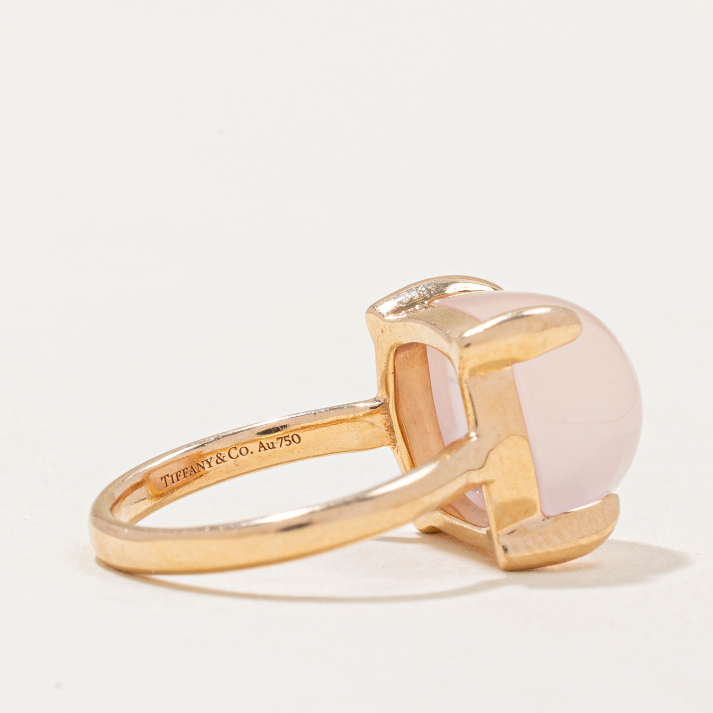Bague en quartz rose de la collection Paloma Picasso Sugar Stacks de Tiffany & Co. | 8,50 ct | Taille 6 |