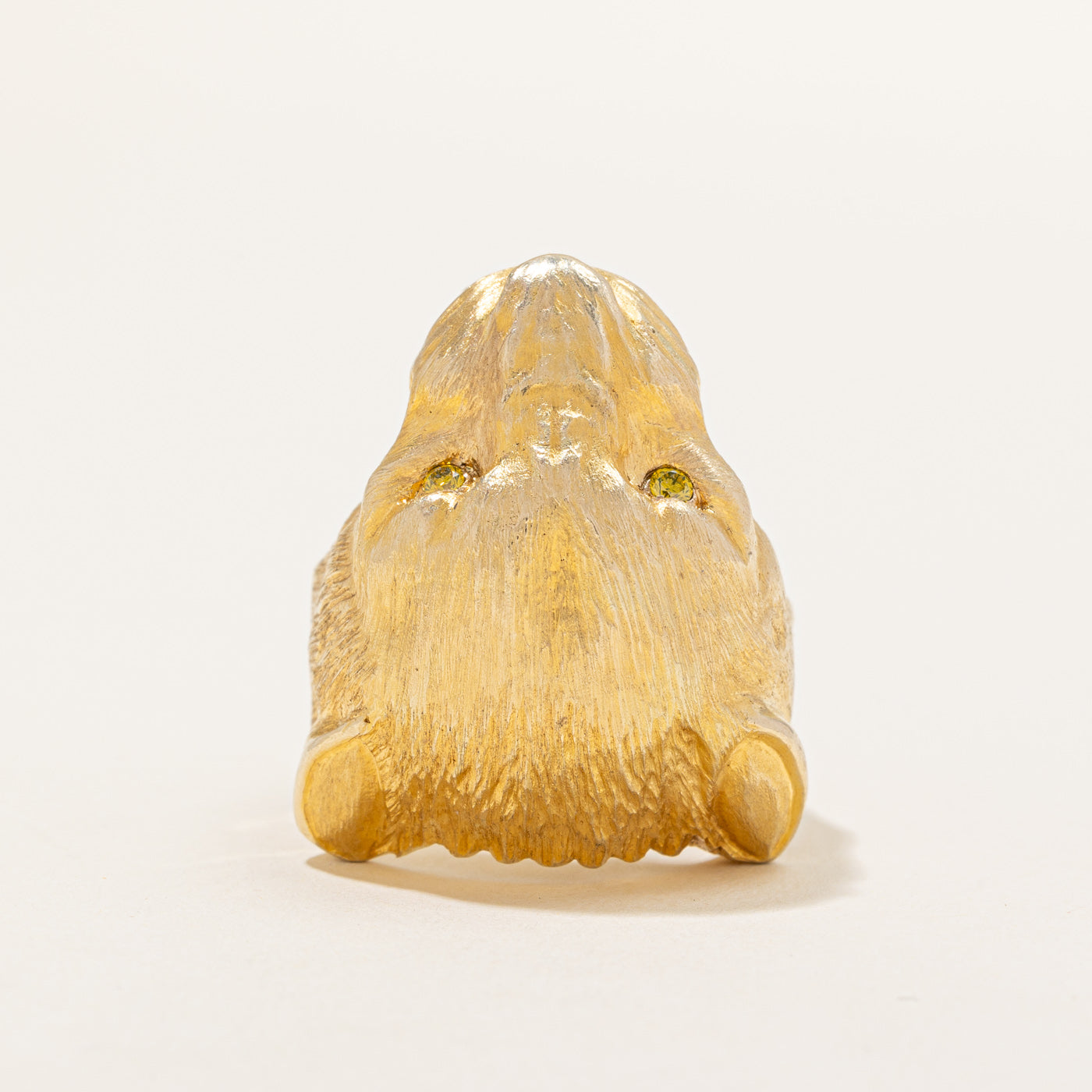 Yellow Diamond Cougar Ring | 0.04ctw | SZ 9.75 |