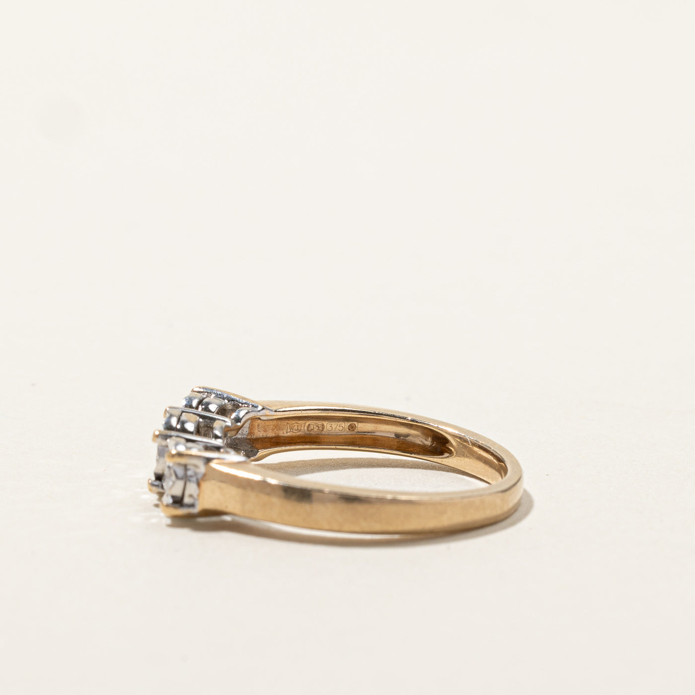 Three Stone Illusion Set Diamond Ring | 0.25ctw | SZ 6.75 |