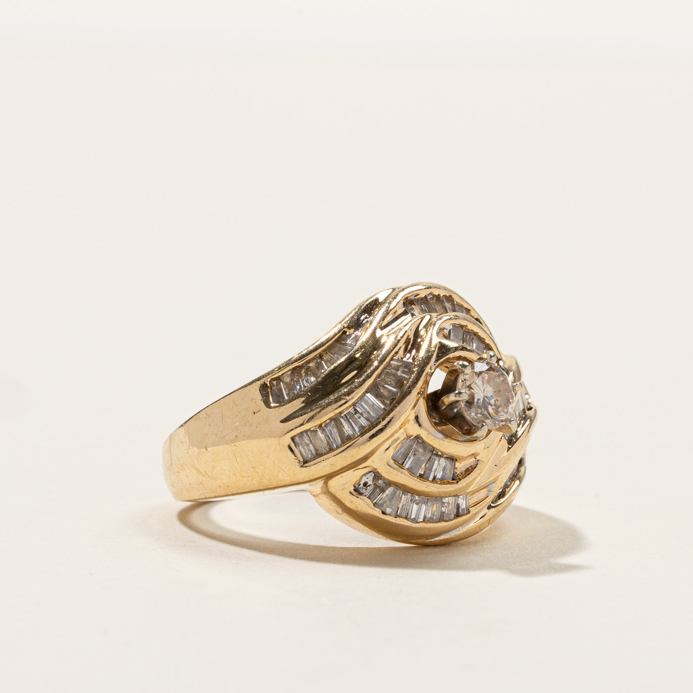 Bypass Channel Set Diamond Ring | 0.85ctw | SZ 7 |