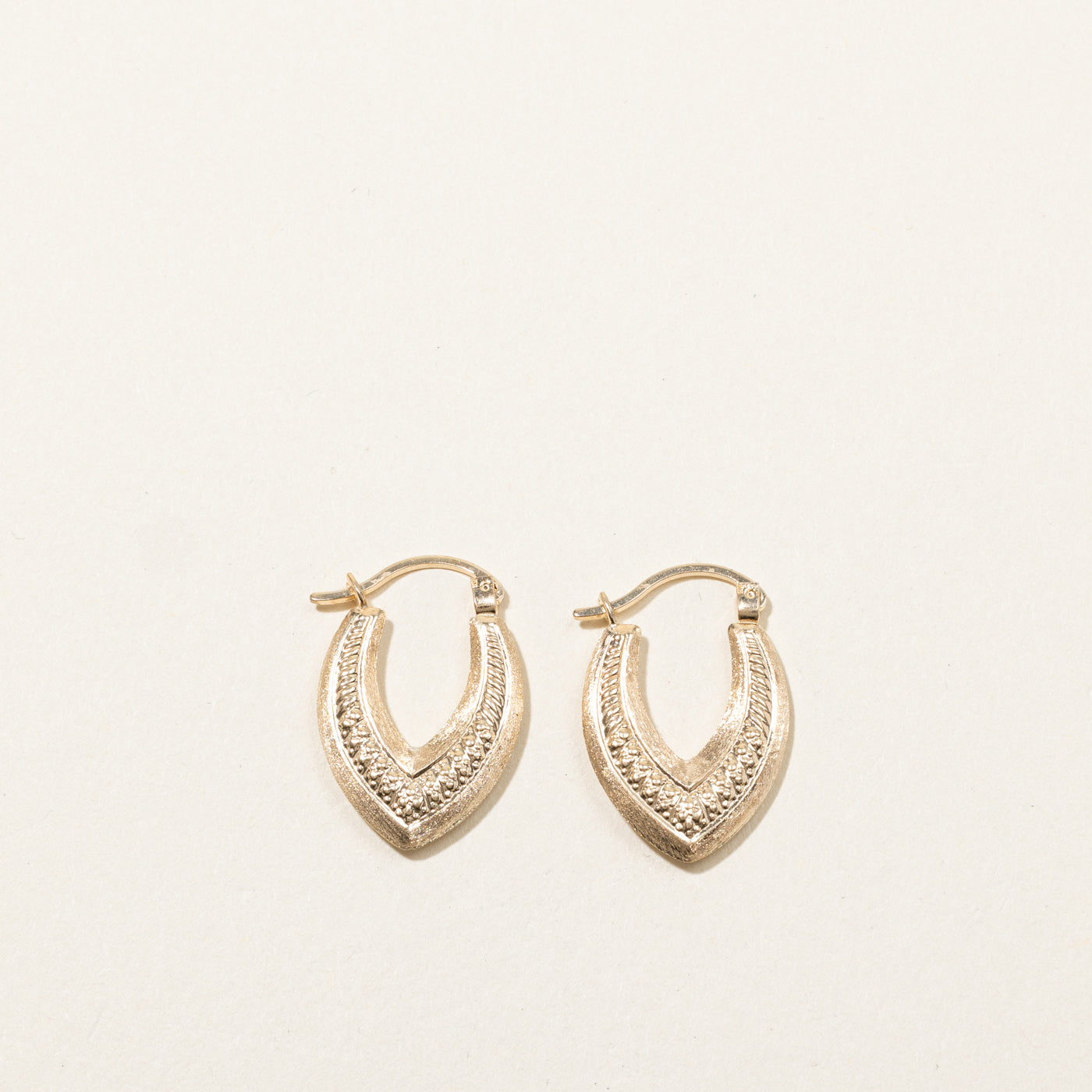 Textured Hoop Earrings