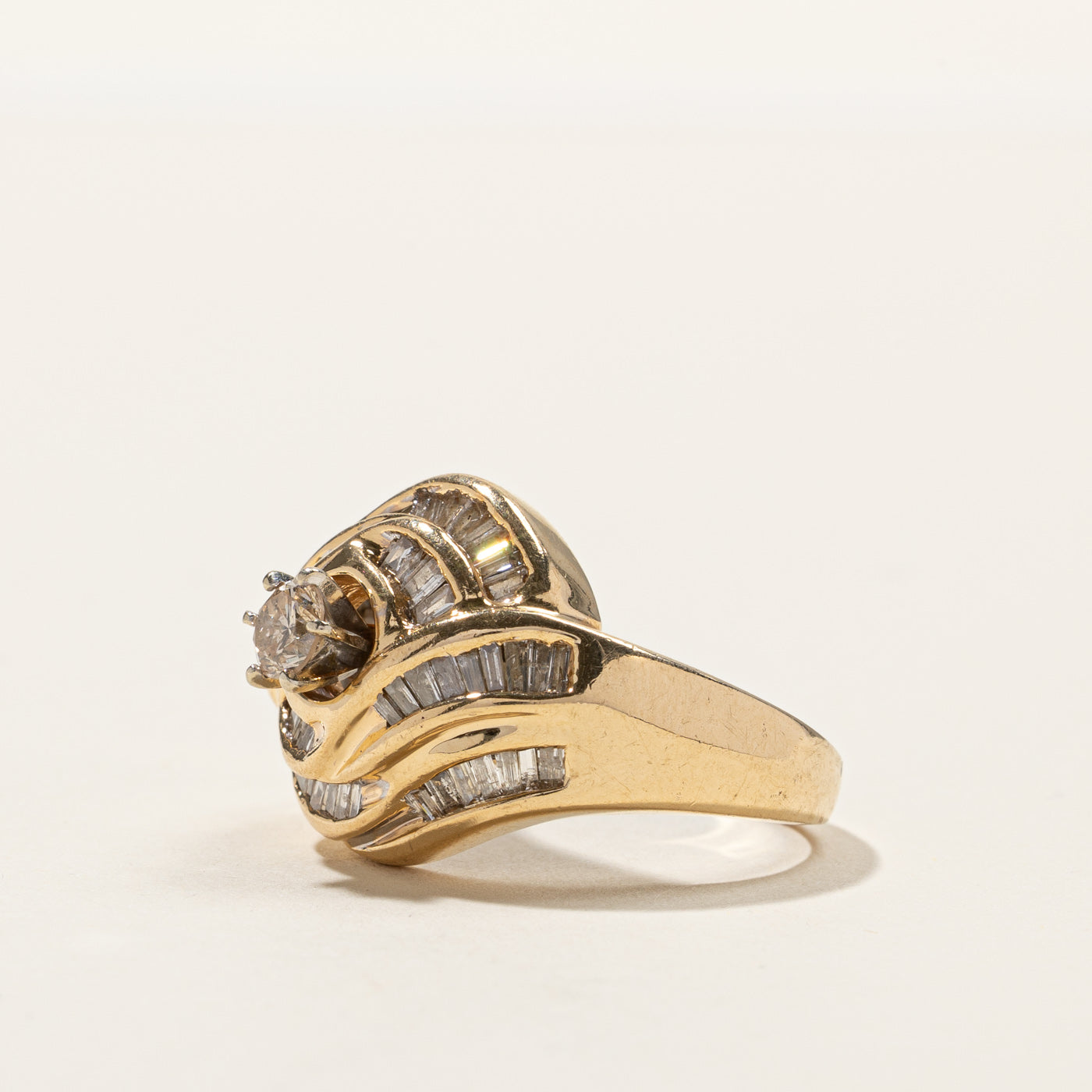 Bypass Channel Set Diamond Ring | 0.85ctw | SZ 7 |