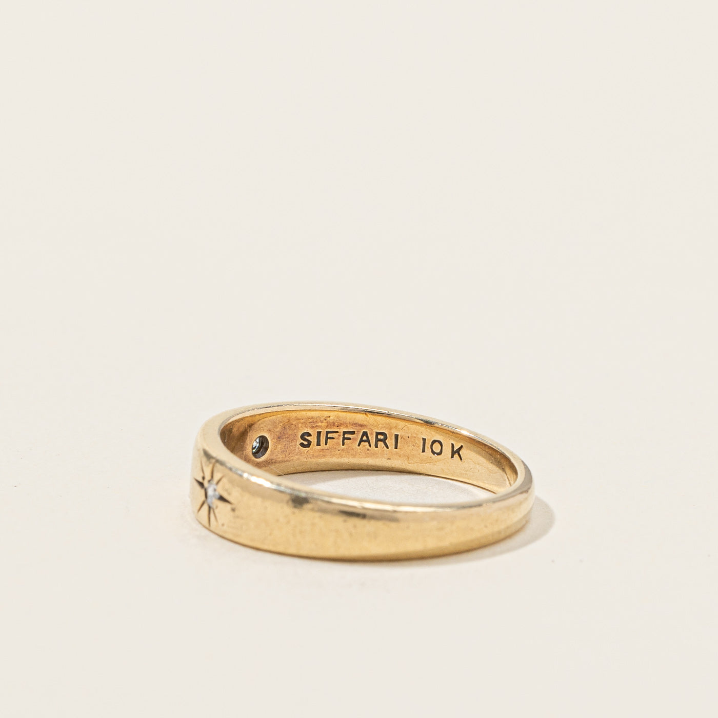 Bague Triple Étoile Diamant | 0,04 ct | Taille 3,75 |