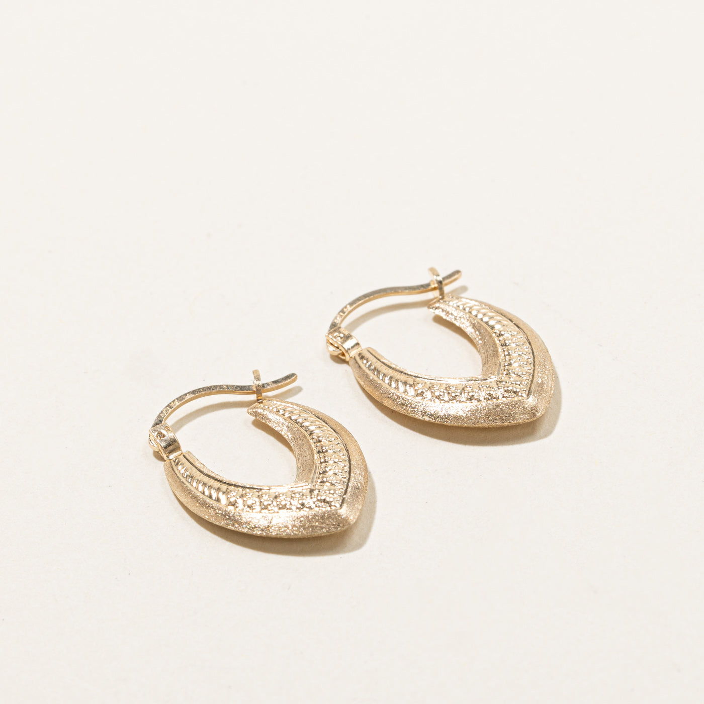 Textured Hoop Earrings