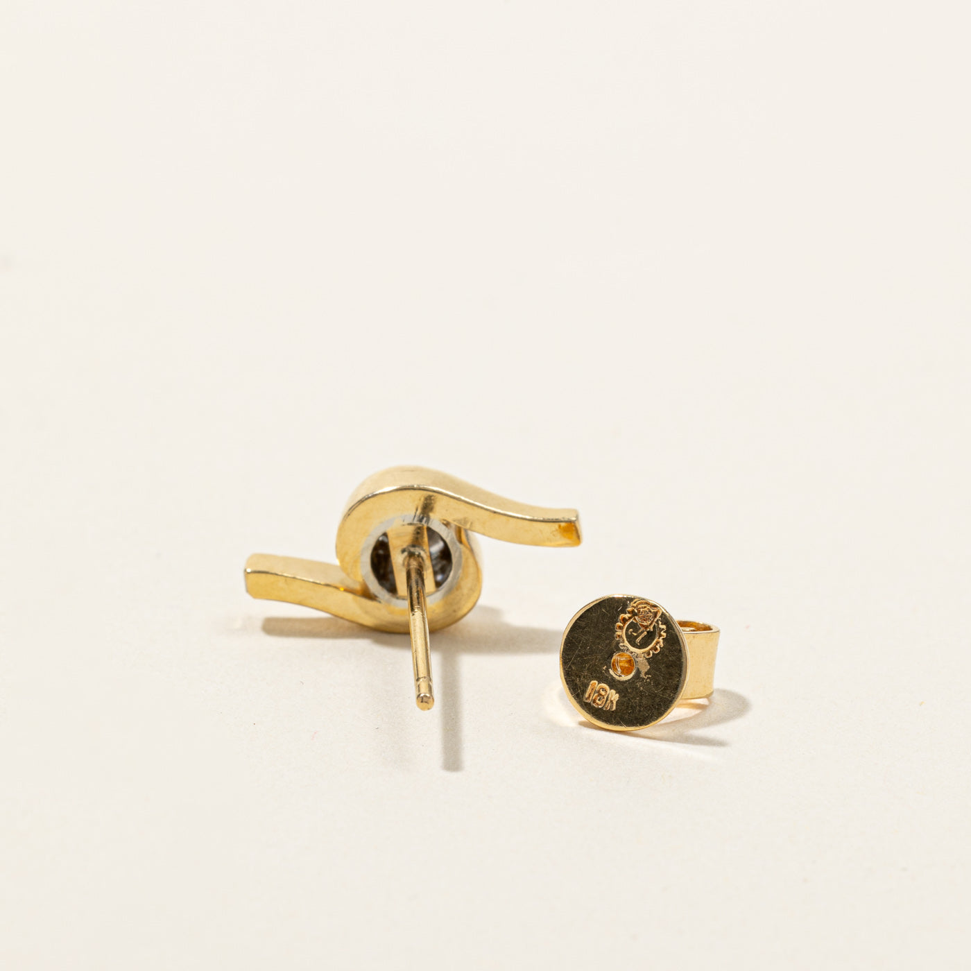 Bezel Set Diamond Stud Earrings | 0.60ctw |
