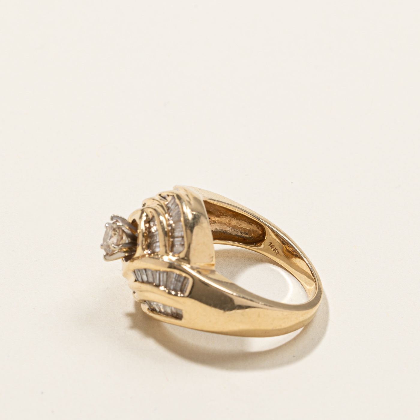 Bypass Channel Set Diamond Ring | 0.85ctw | SZ 7 |
