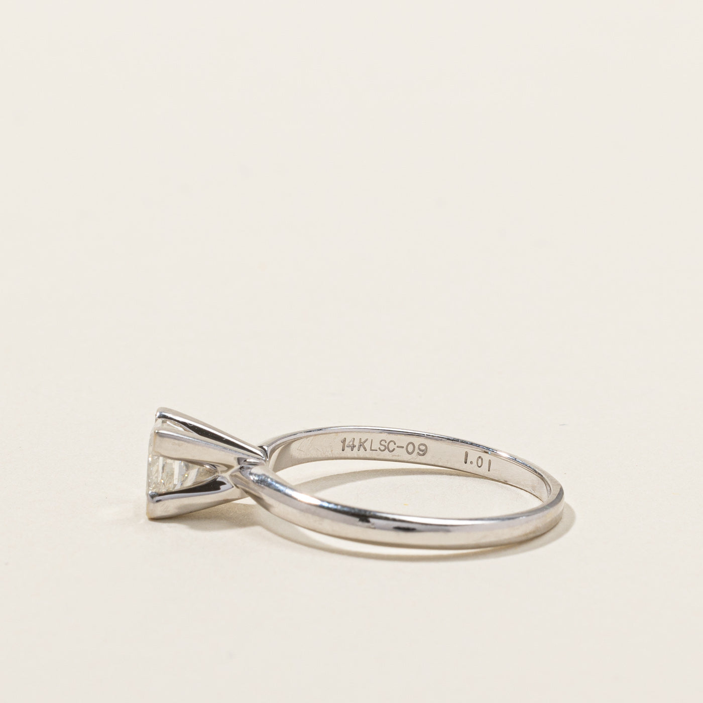 High Set Diamond Engagement Ring | 1.01ct I2 J | SZ 8.75 |