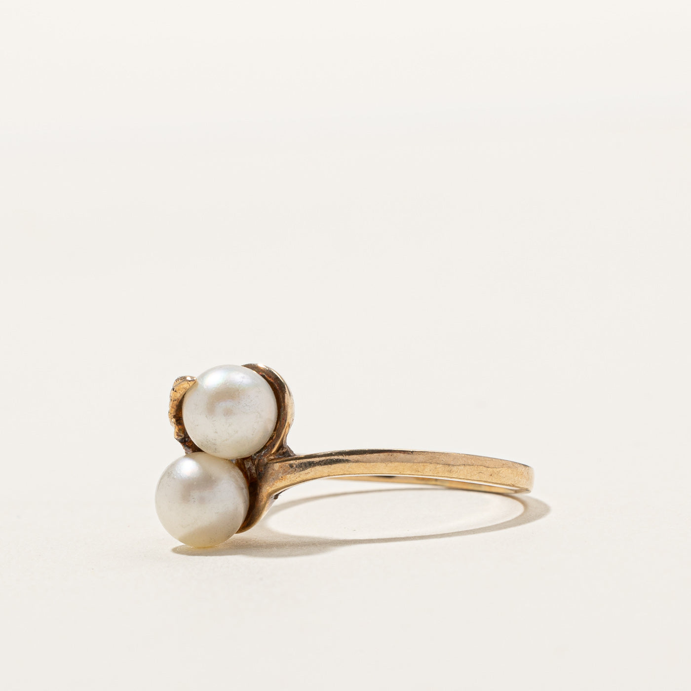 Two Stone Pearl Ring | SZ 8 |