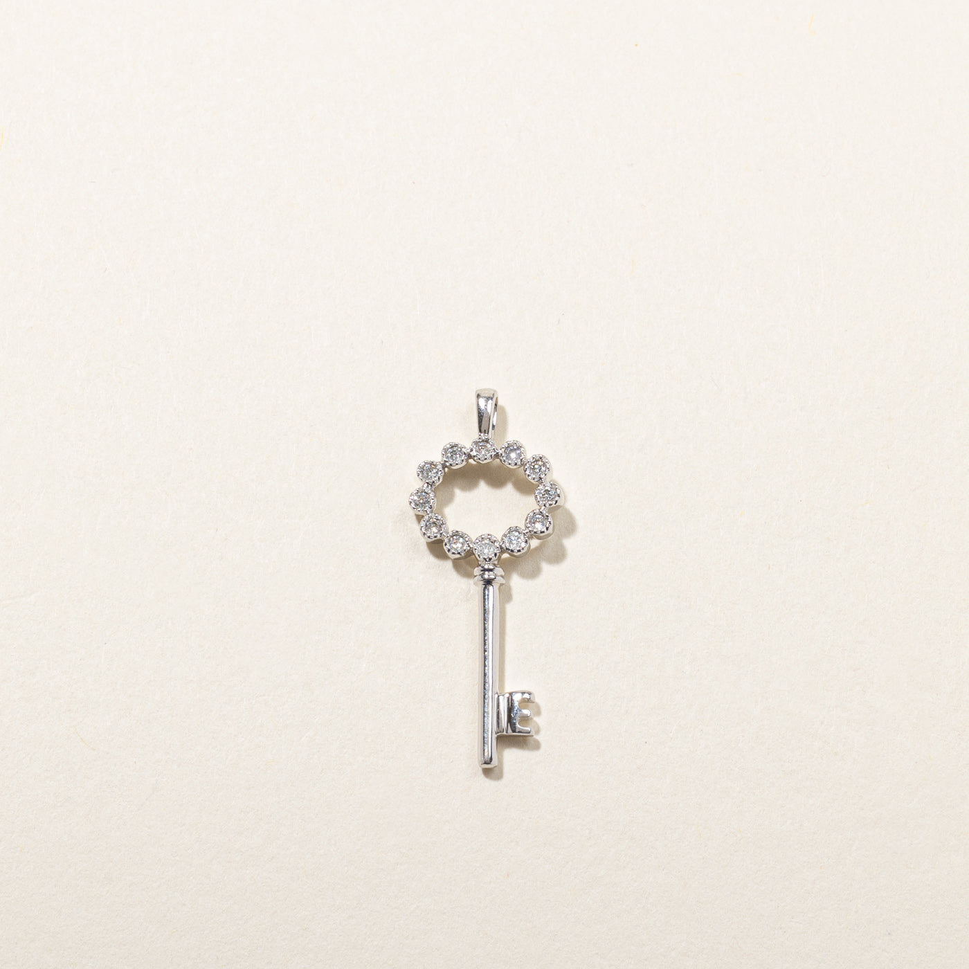 Diamond Key Pendant | 0.12ctw |