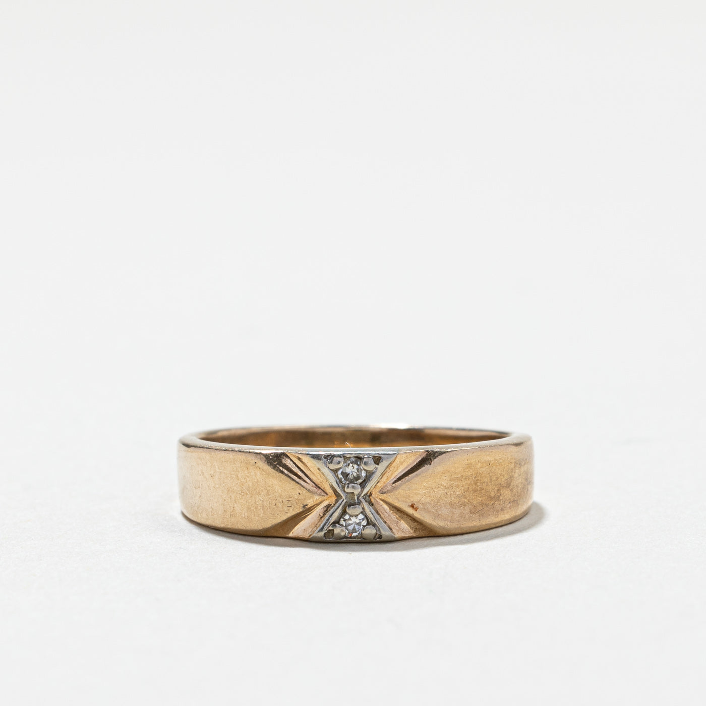 Two Stone Diamond Band | 0.02ctw | SZ 6.75 |
