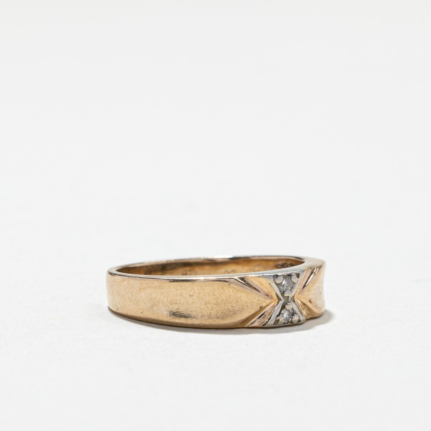 Two Stone Diamond Band | 0.02ctw | SZ 6.75 |