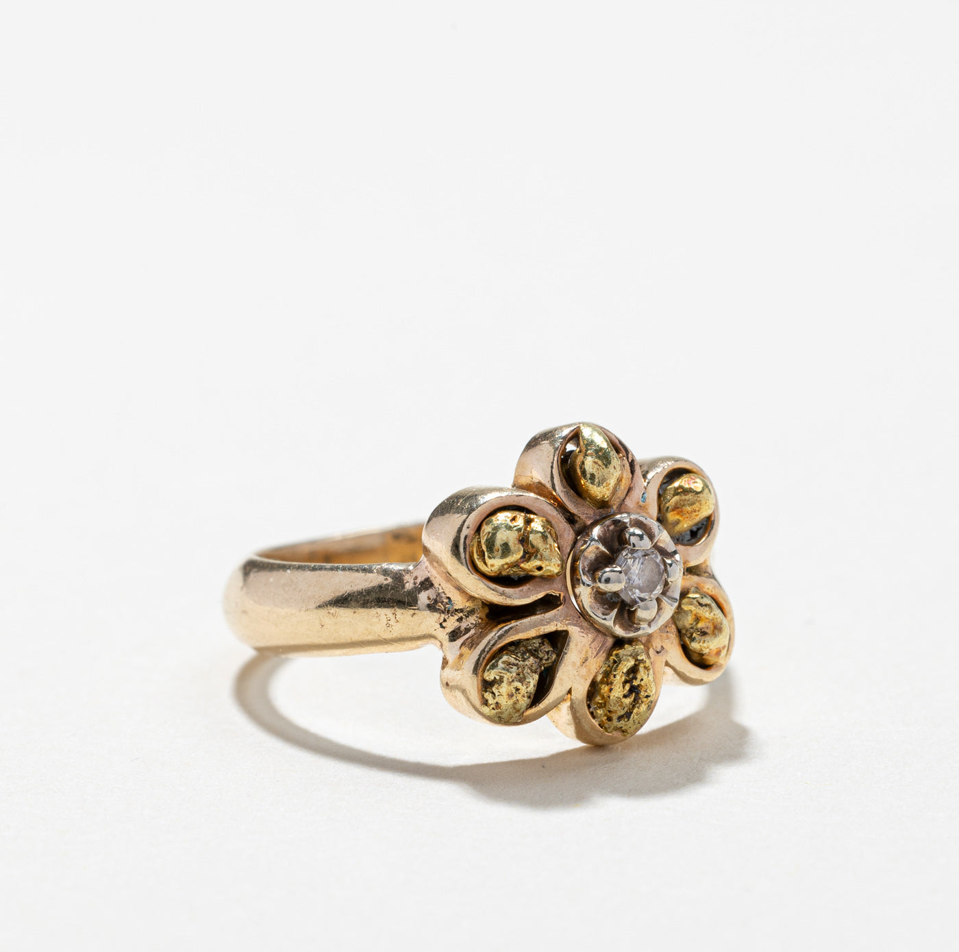 Floral Diamond Ring | 0.03ct | SZ 6.5 |