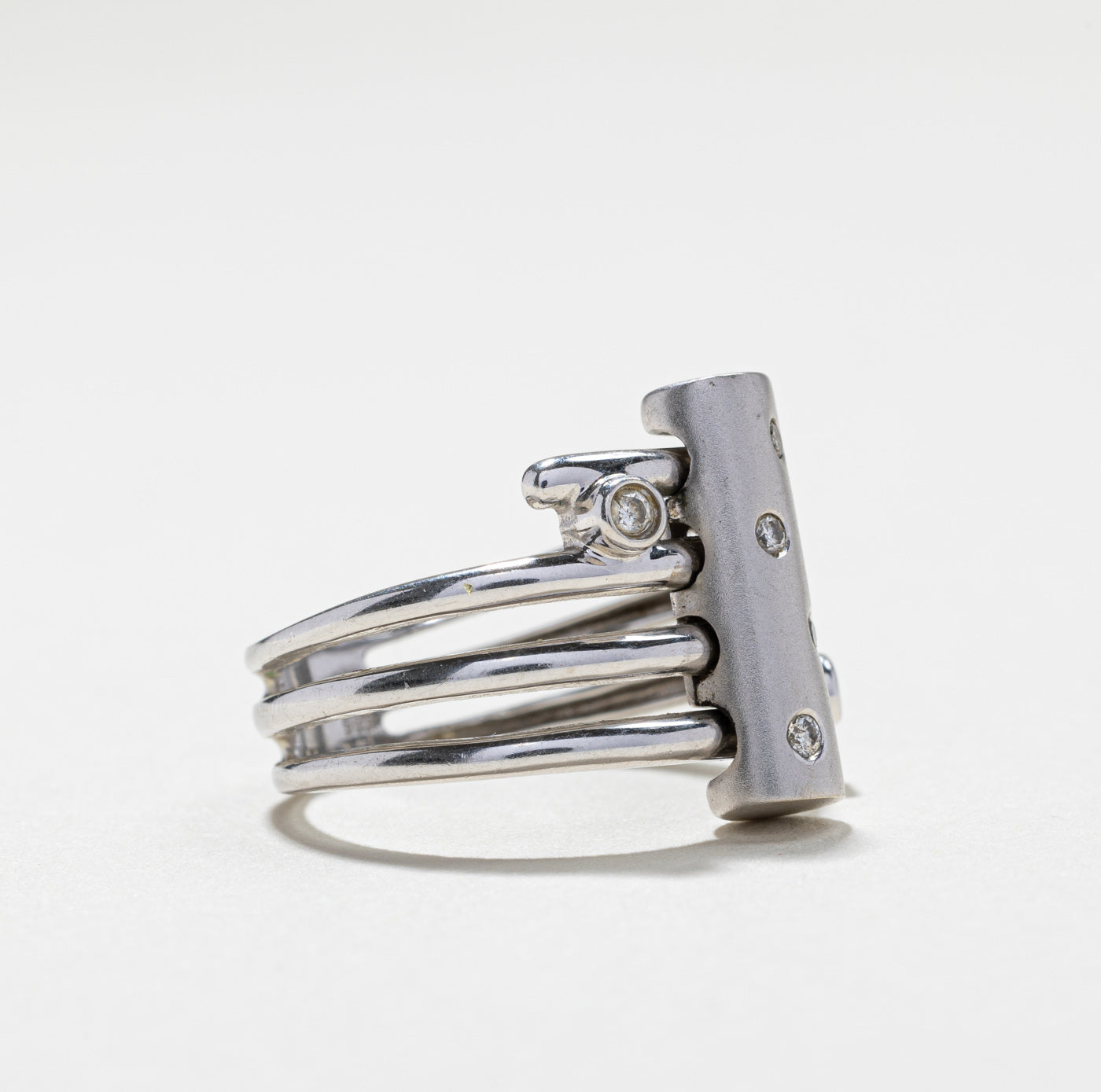 Bague enveloppante en diamants | 0,10 ct | Taille 6,5 |