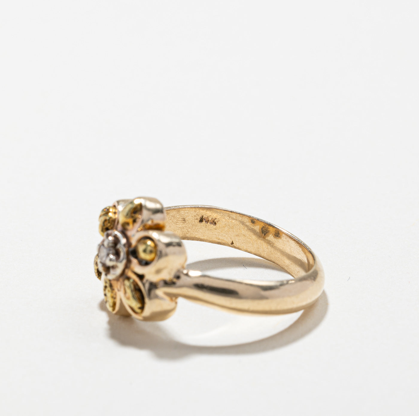 Floral Diamond Ring | 0.03ct | SZ 6.5 |