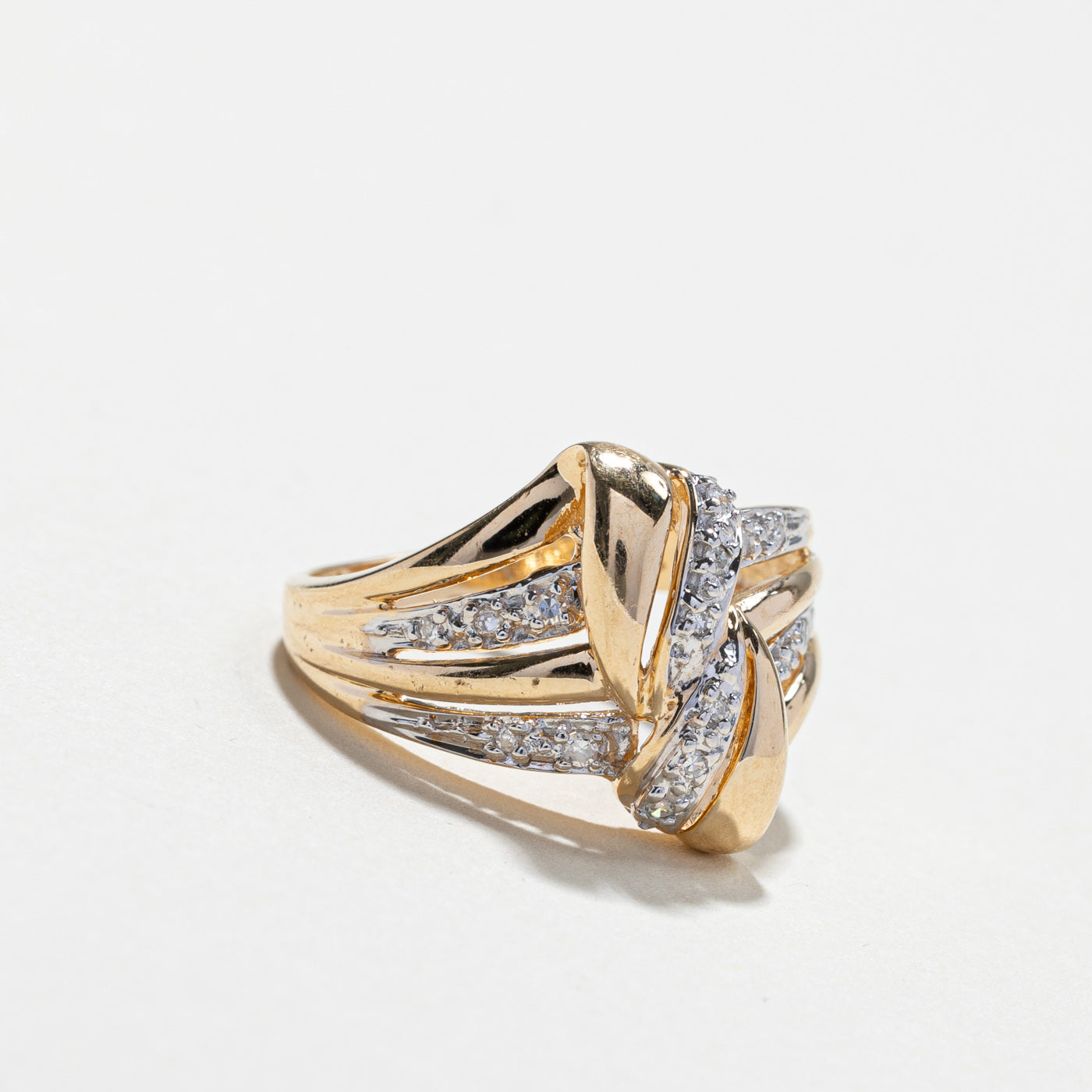 Bypass Diamond Ring | 0.09ctw | SZ 6.5 |