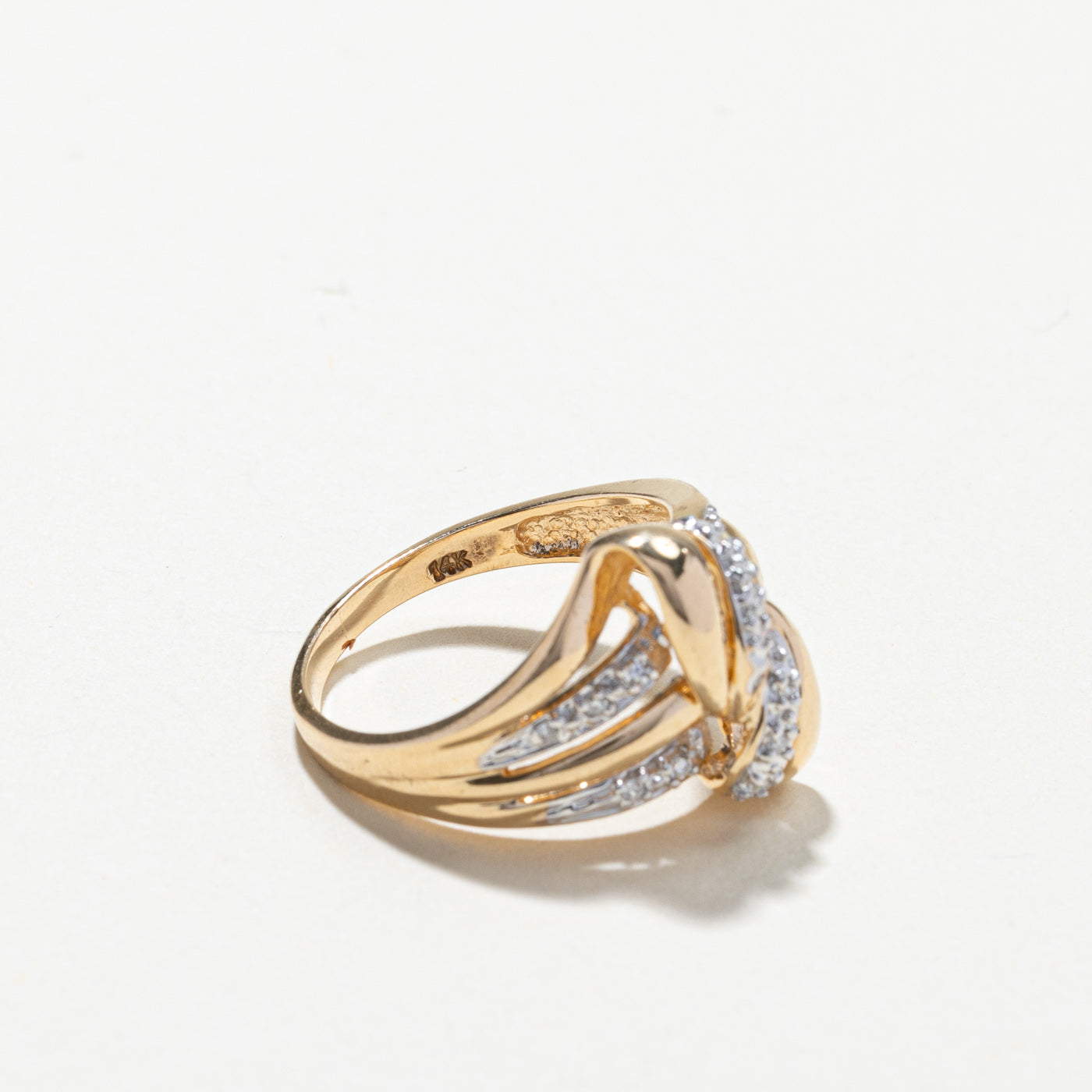 Bypass Diamond Ring | 0.09ctw | SZ 6.5 |