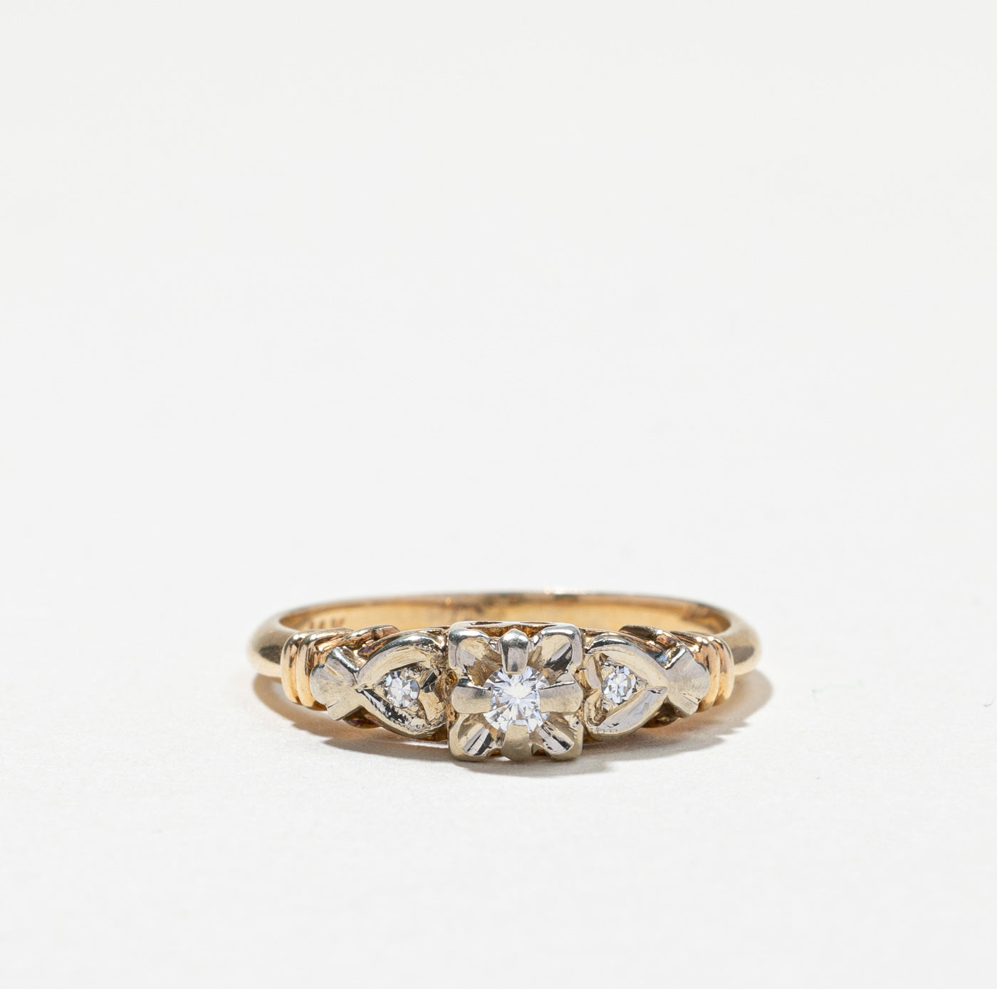 Three Stone Diamond Ring | 0.06ctw | SZ 7 |