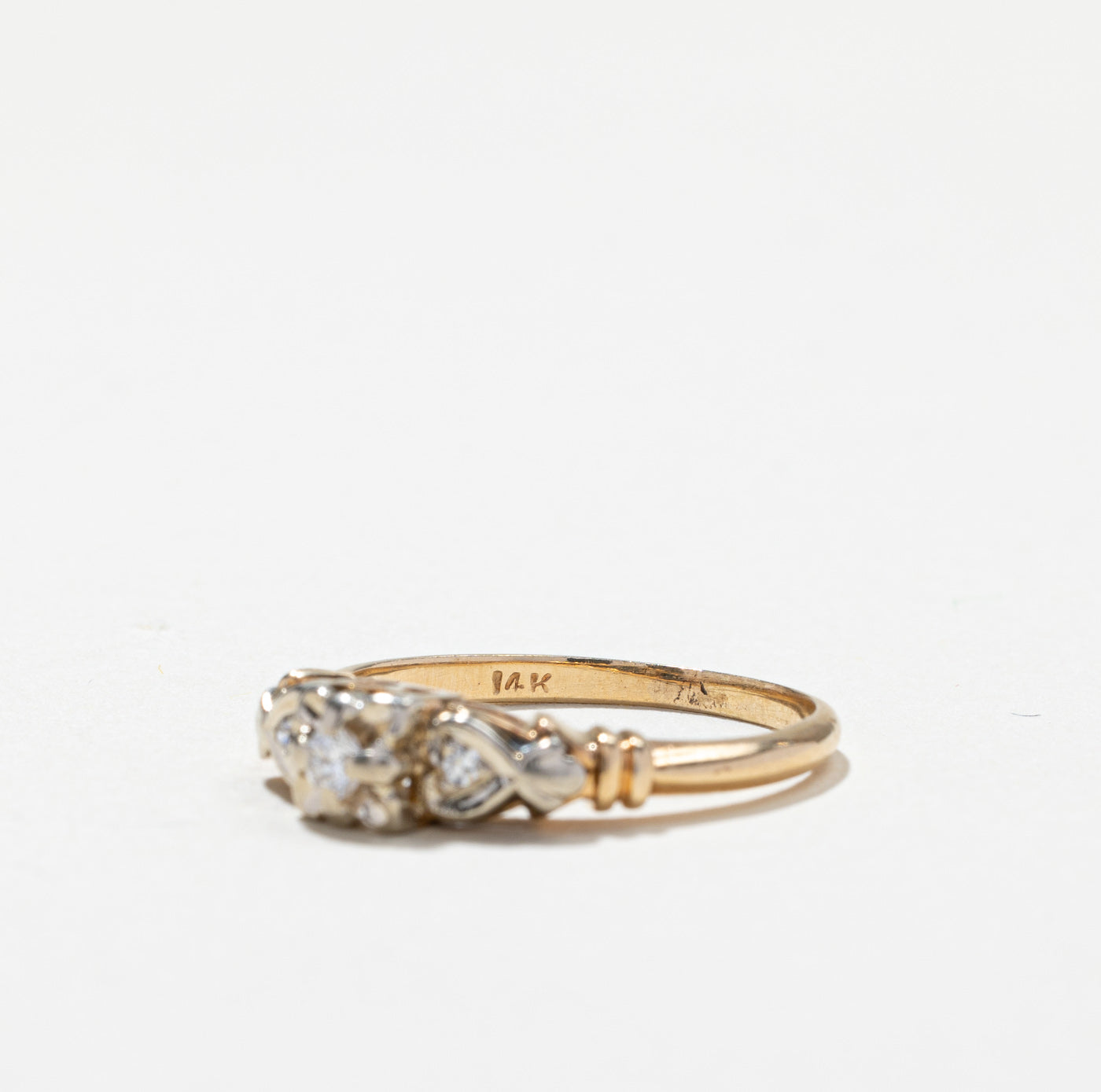 Three Stone Diamond Ring | 0.06ctw | SZ 7 |