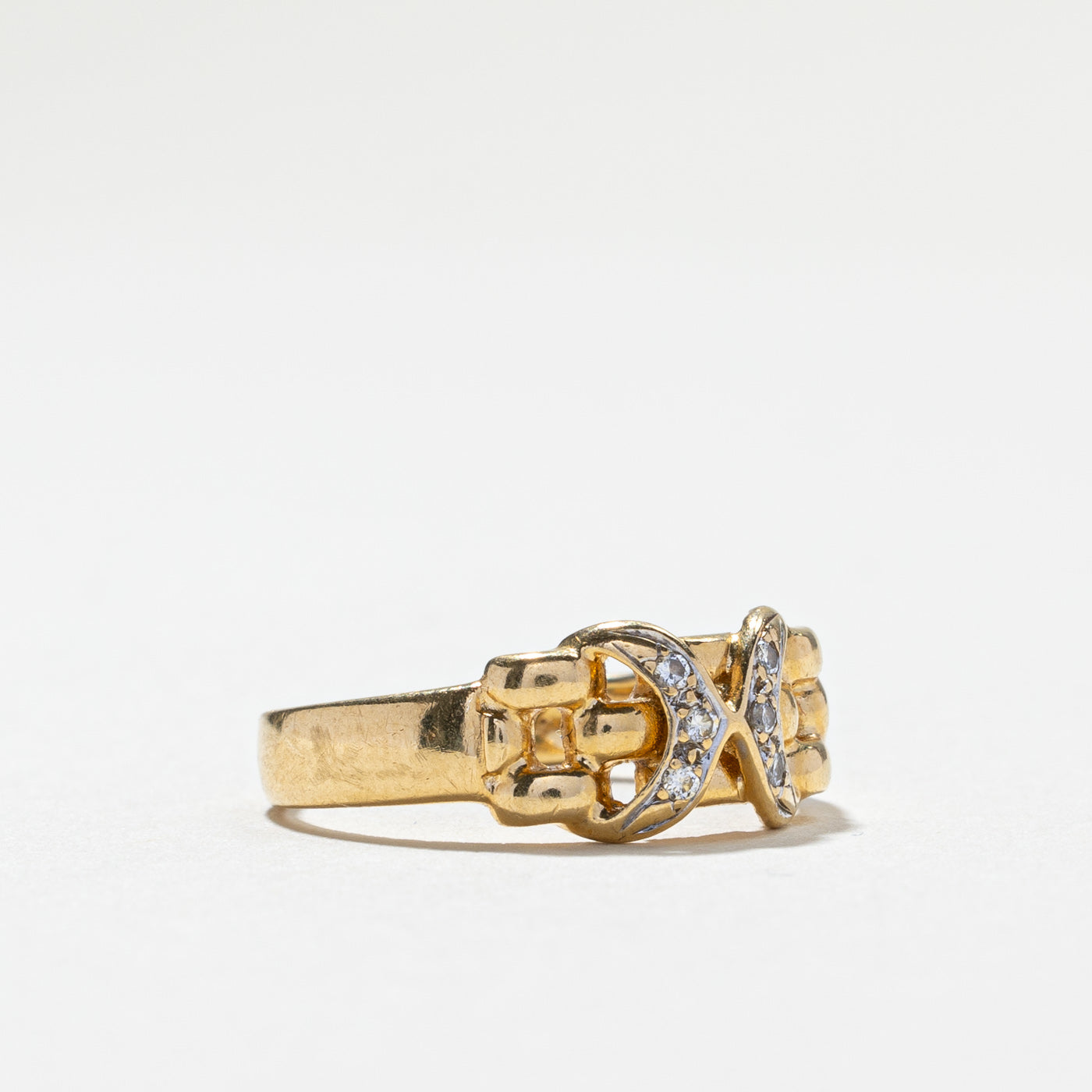Textured Diamond Ring | 0.04ctw | SZ 5.75 |