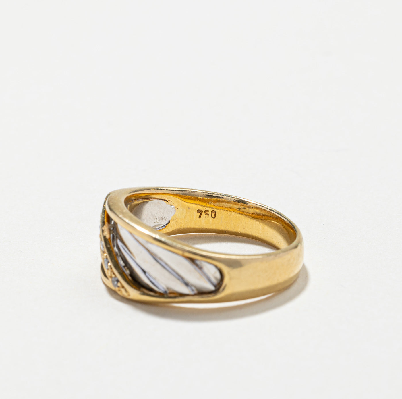 Diamond Textured Ring | 0.05ctw | SZ 6.75 |