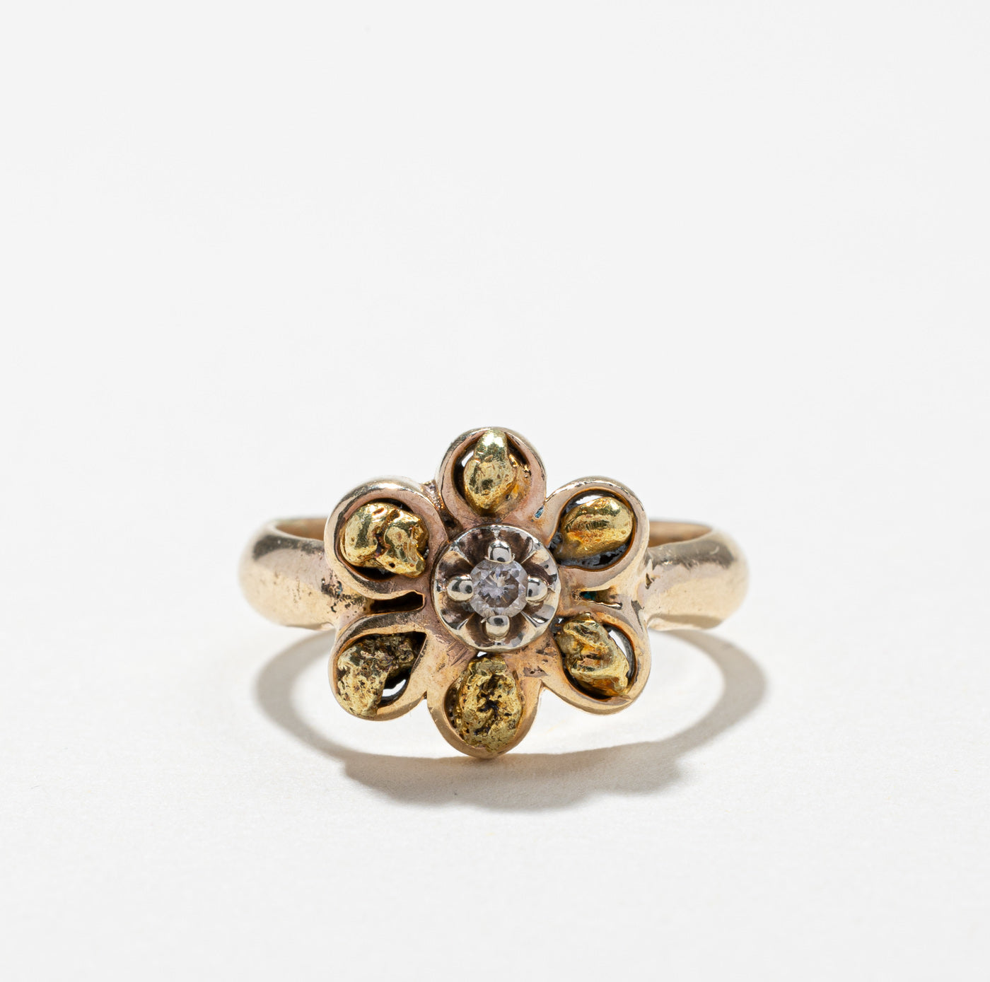 Floral Diamond Ring | 0.03ct | SZ 6.5 |