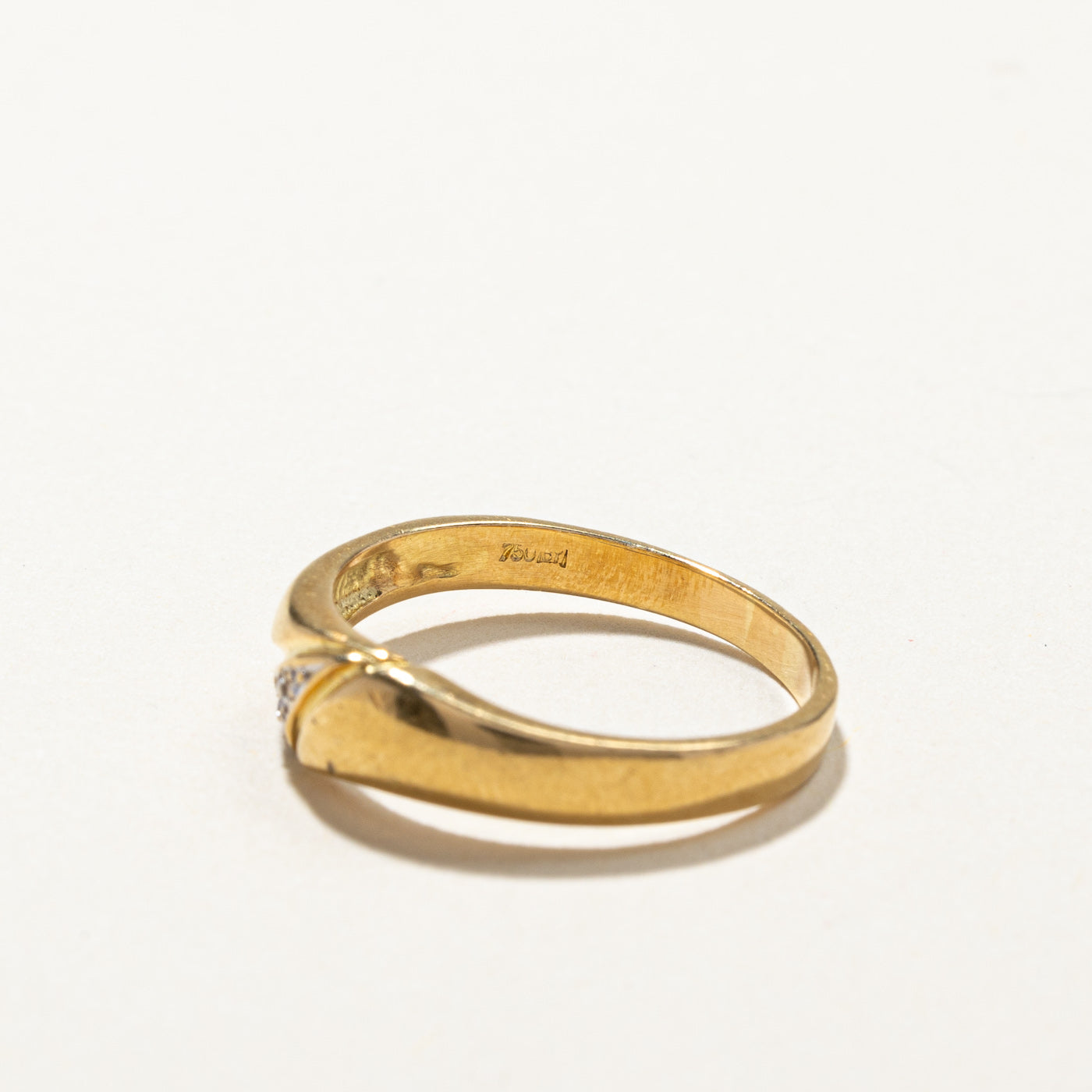 Diamond Gold Band | 0.04ctw | SZ 6.5 |
