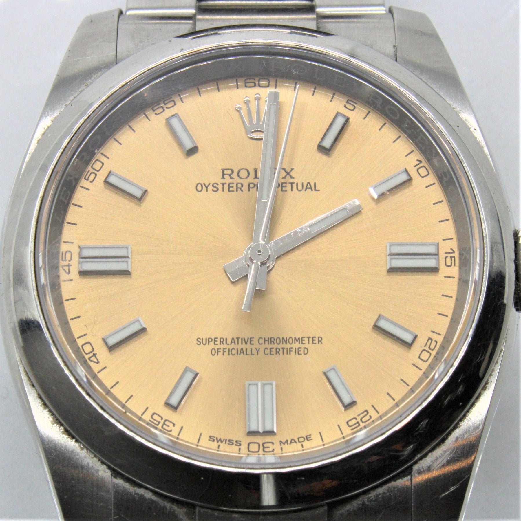'Rolex' White Grape Dial Oyster Perpetual Watch 116000 | 36mm | - 100 Ways