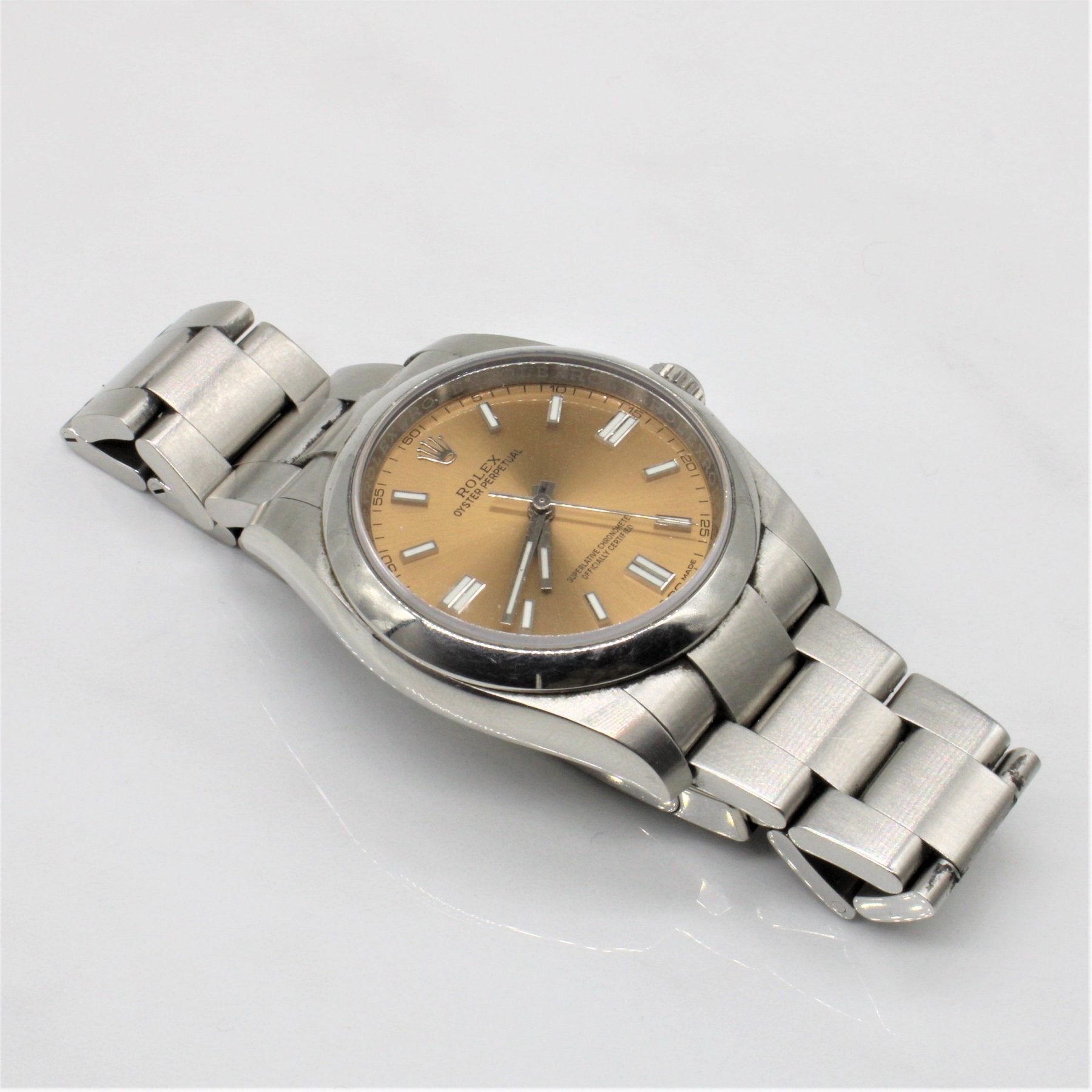 'Rolex' White Grape Dial Oyster Perpetual Watch 116000 | 36mm | - 100 Ways