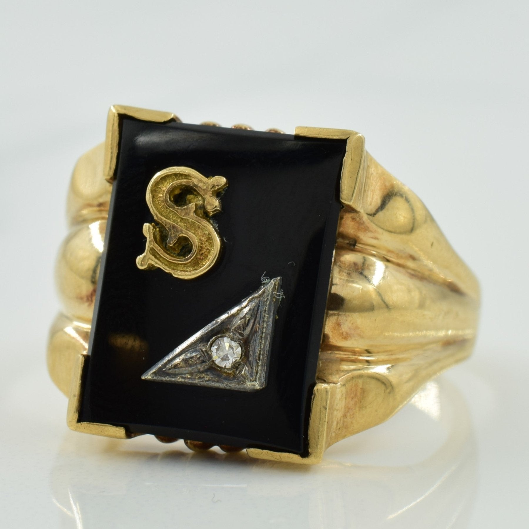 'S' Initialed Diamond Ring | 6.00ct, 0.02ct | SZ 11.5 | - 100 Ways